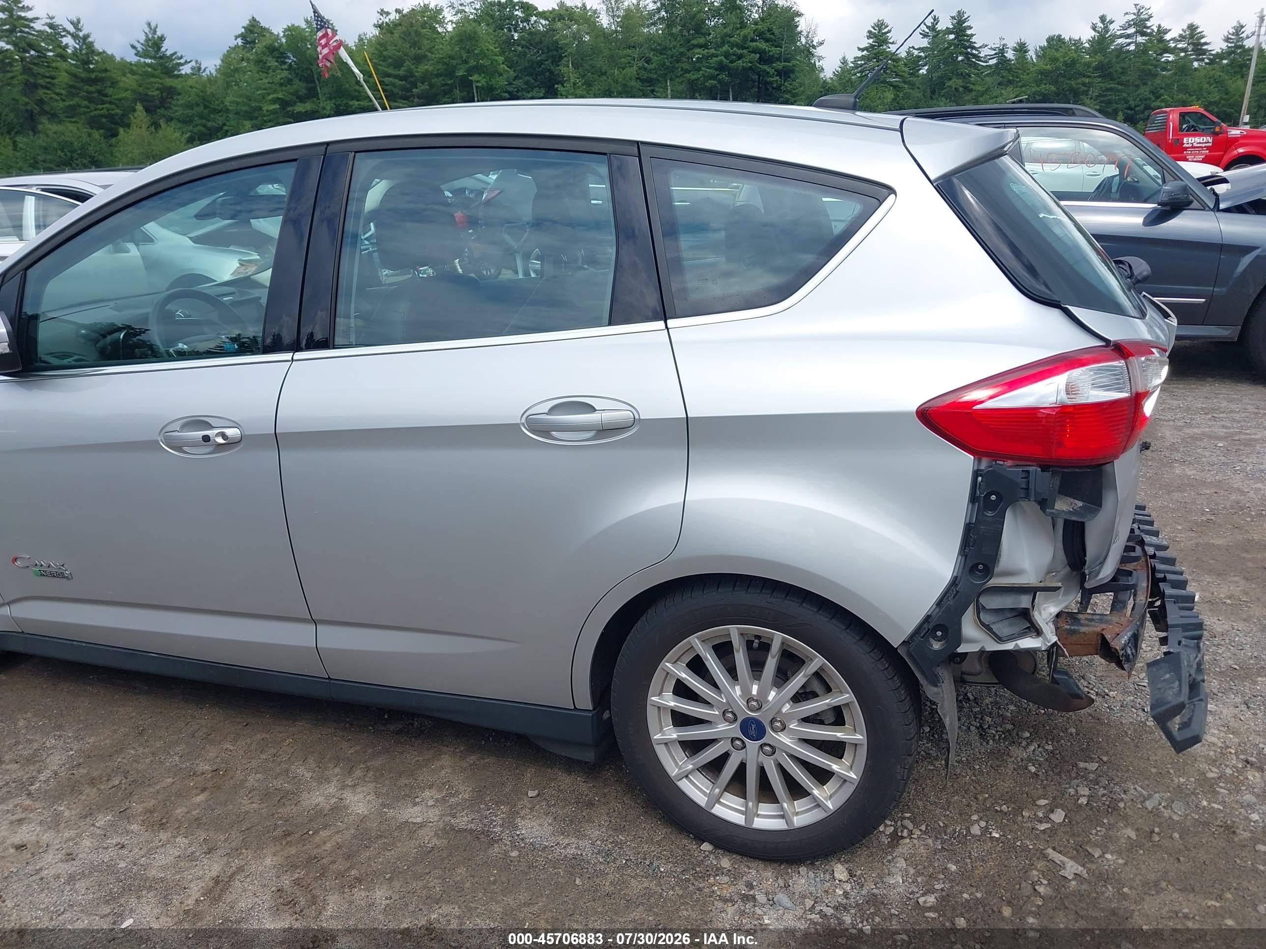 2015 Ford C-max Energi Sel Silver vin: 1FADP5CU8FL122045