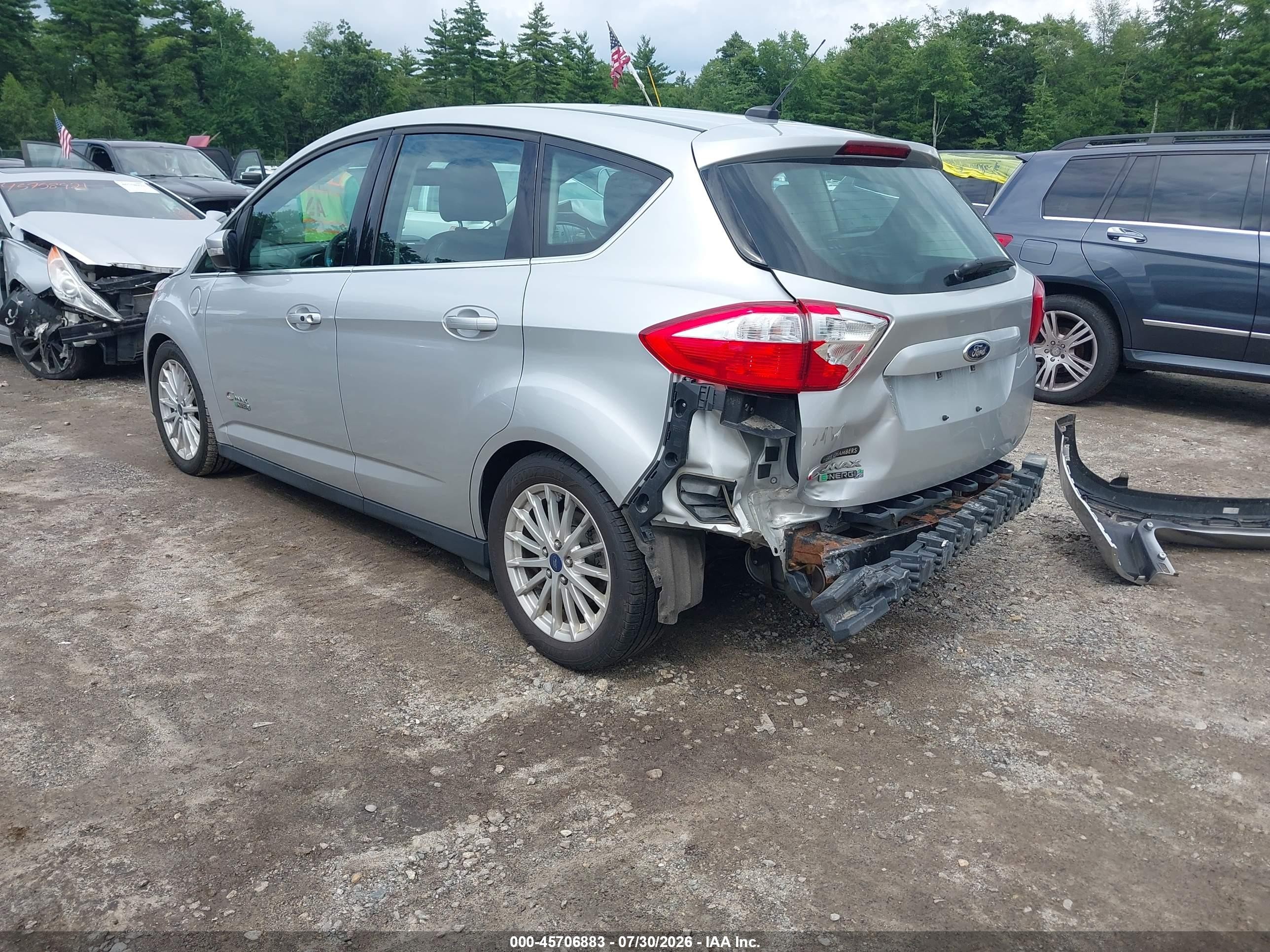 2015 Ford C-max Energi Sel Silver vin: 1FADP5CU8FL122045