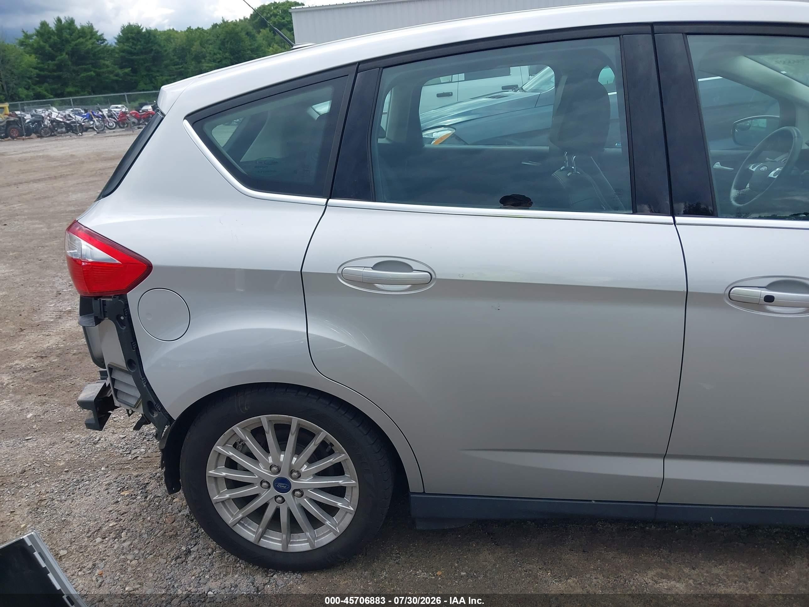 2015 Ford C-max Energi Sel Silver vin: 1FADP5CU8FL122045