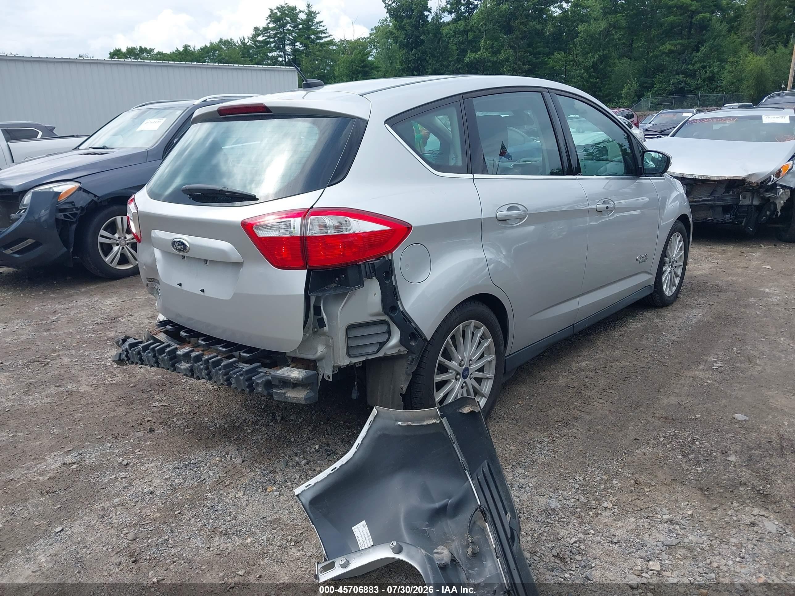 2015 Ford C-max Energi Sel Silver vin: 1FADP5CU8FL122045