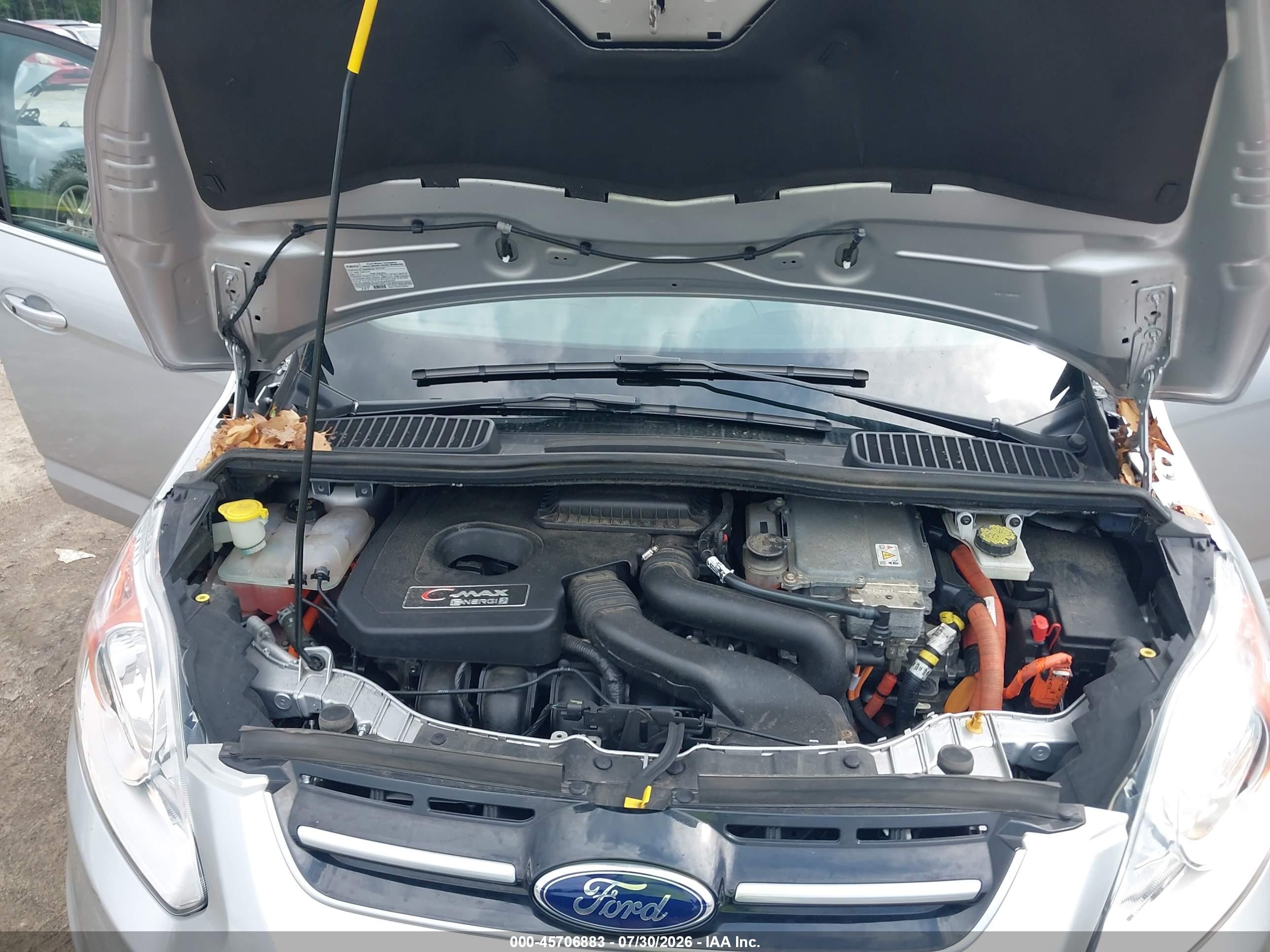 2015 Ford C-max Energi Sel Silver vin: 1FADP5CU8FL122045