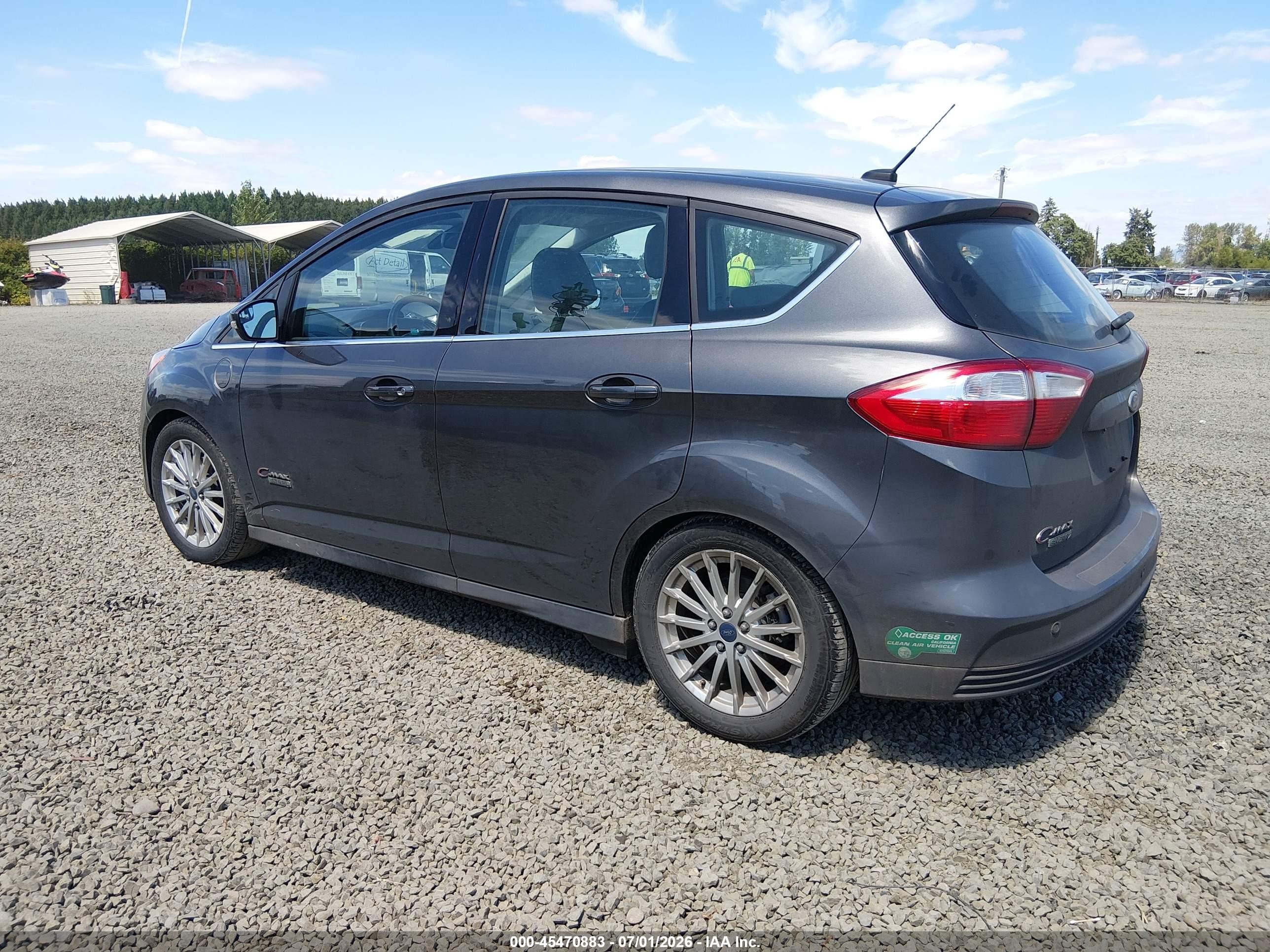 2015 Ford C-max Energi Sel Gray vin: 1FADP5CU8FL122398