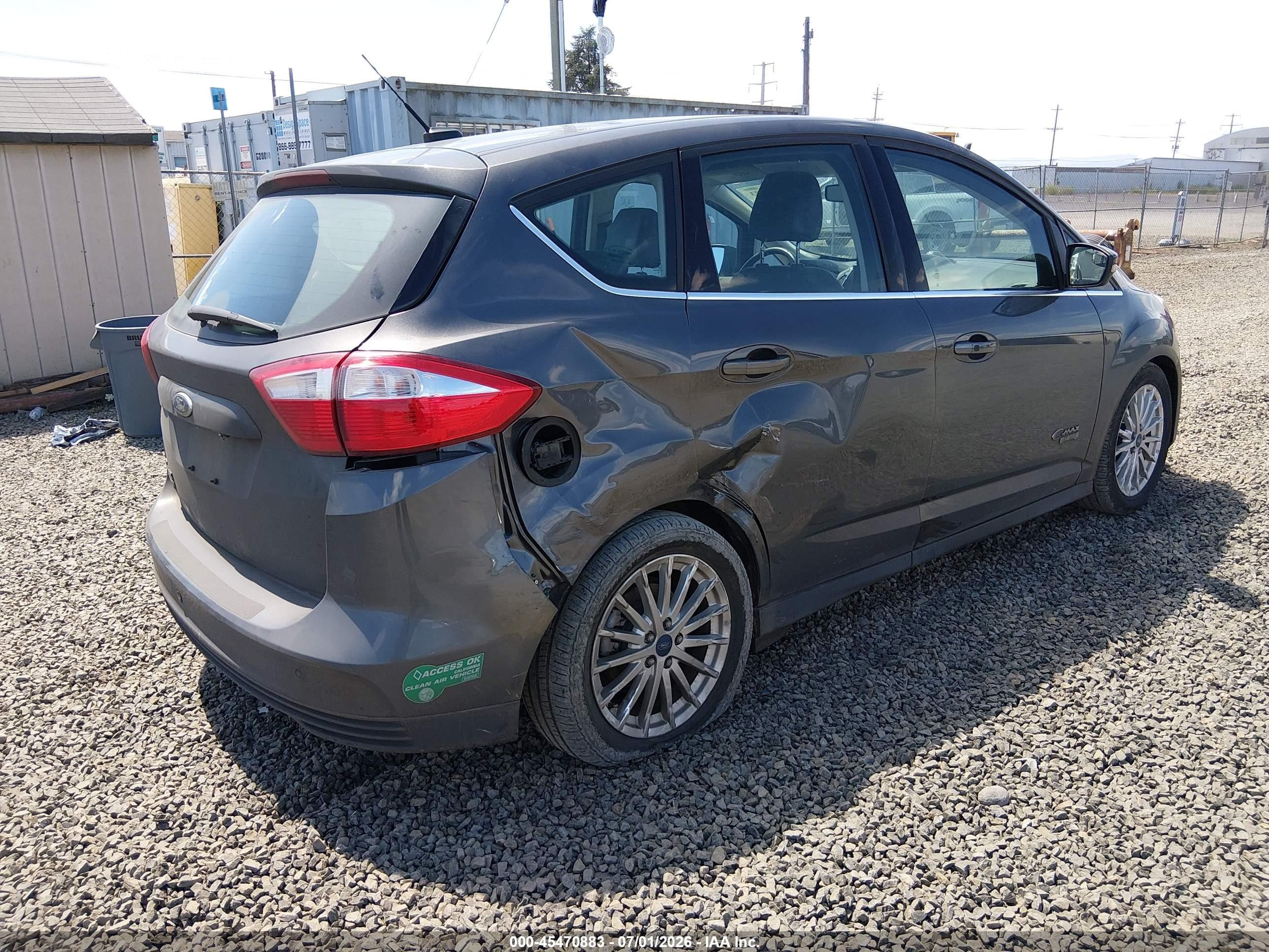 2015 Ford C-max Energi Sel Gray vin: 1FADP5CU8FL122398