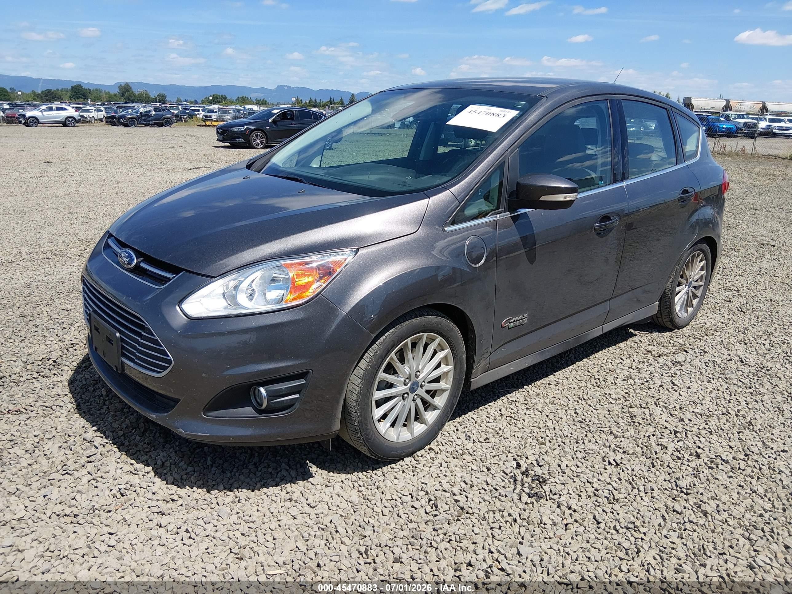 2015 Ford C-max Energi Sel Gray vin: 1FADP5CU8FL122398