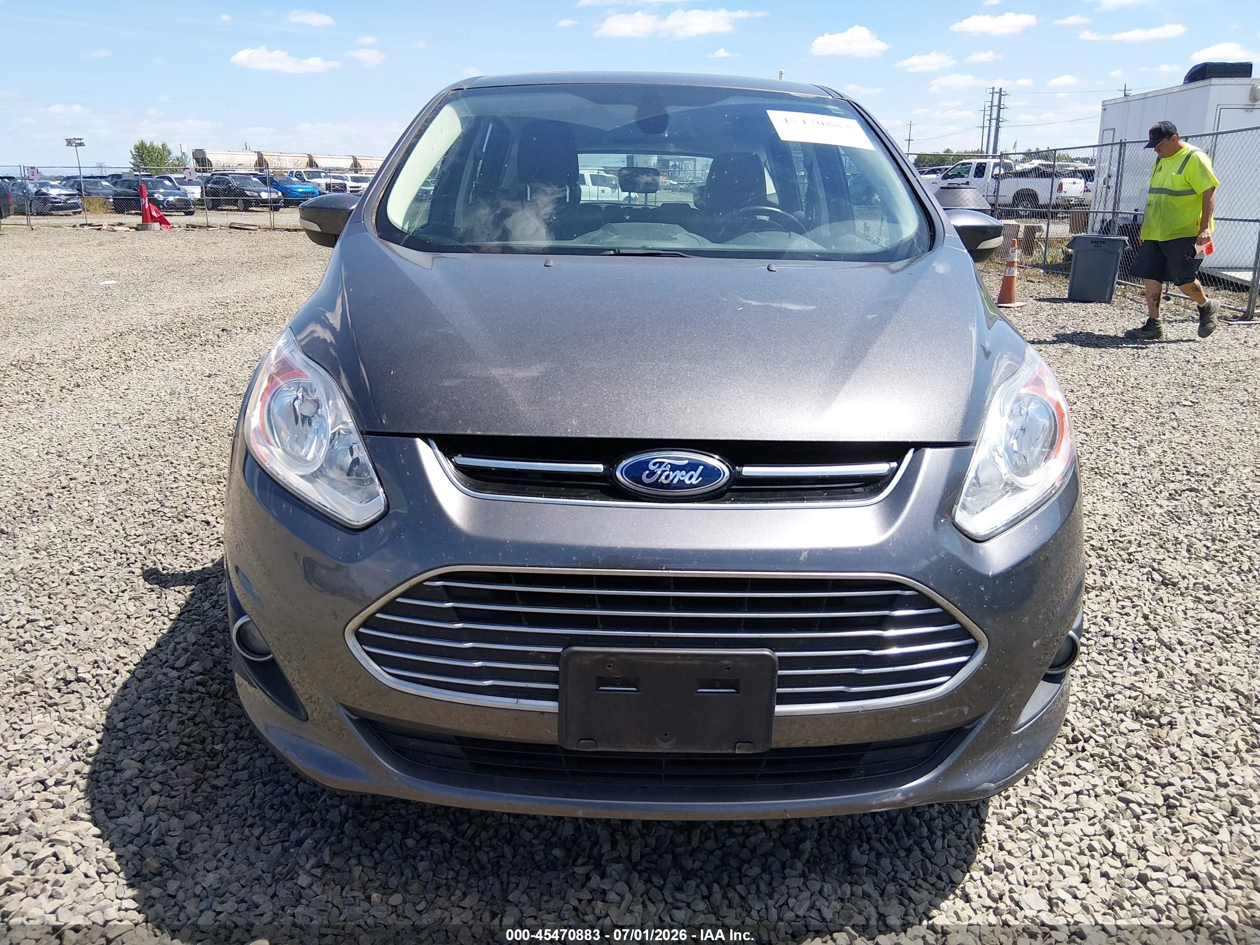 2015 Ford C-max Energi Sel Gray vin: 1FADP5CU8FL122398