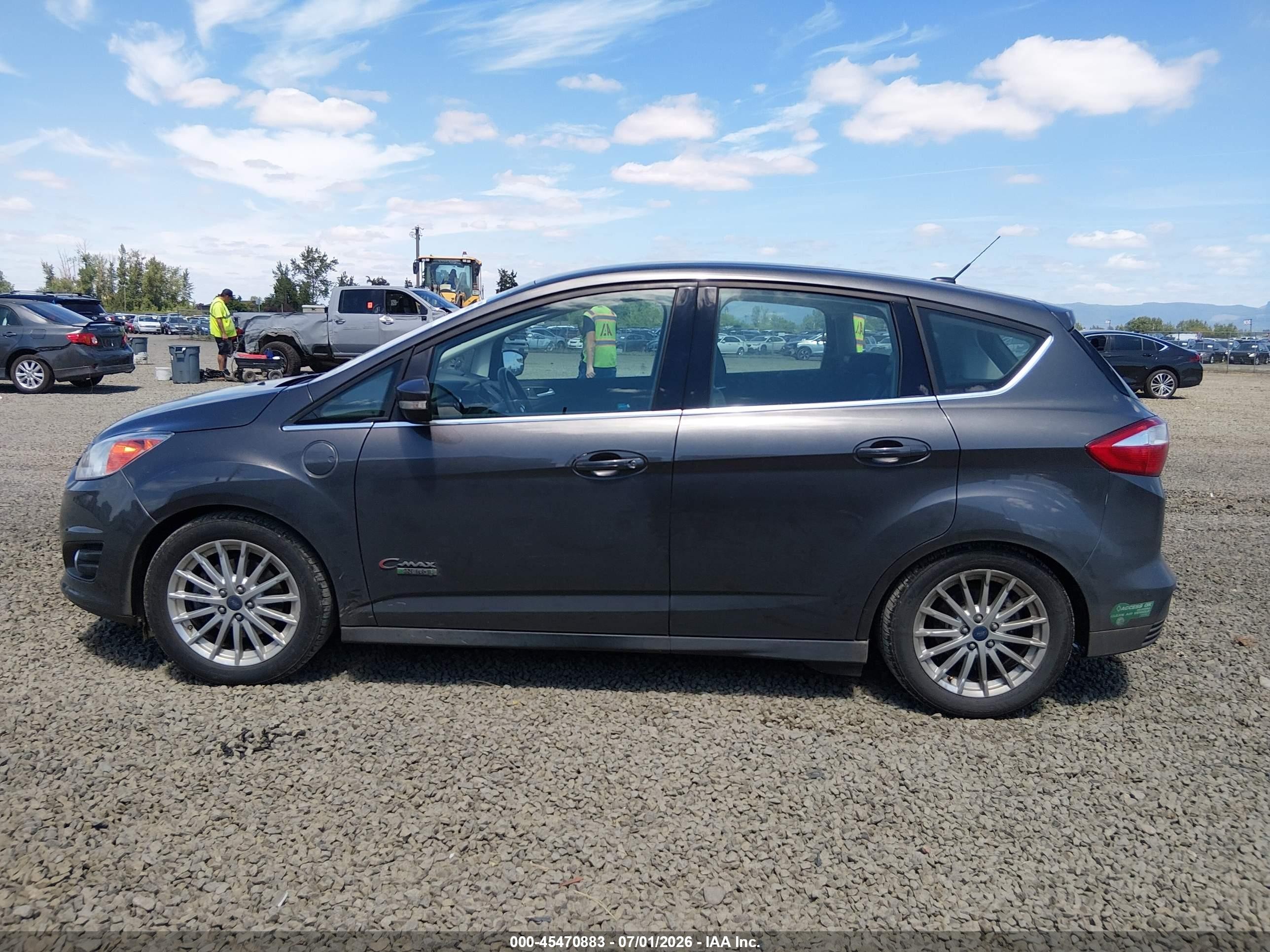 2015 Ford C-max Energi Sel Gray vin: 1FADP5CU8FL122398