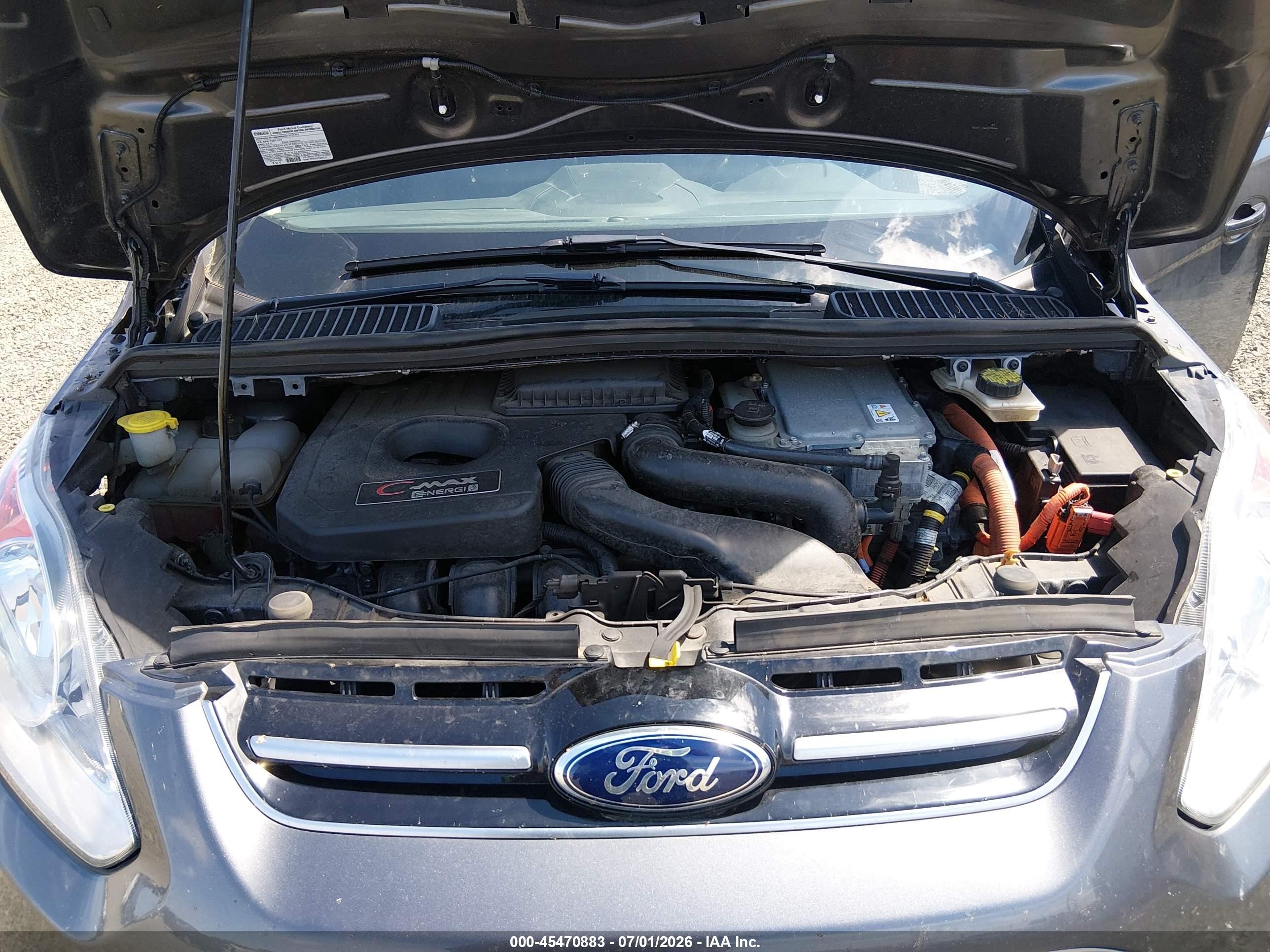 2015 Ford C-max Energi Sel Gray vin: 1FADP5CU8FL122398