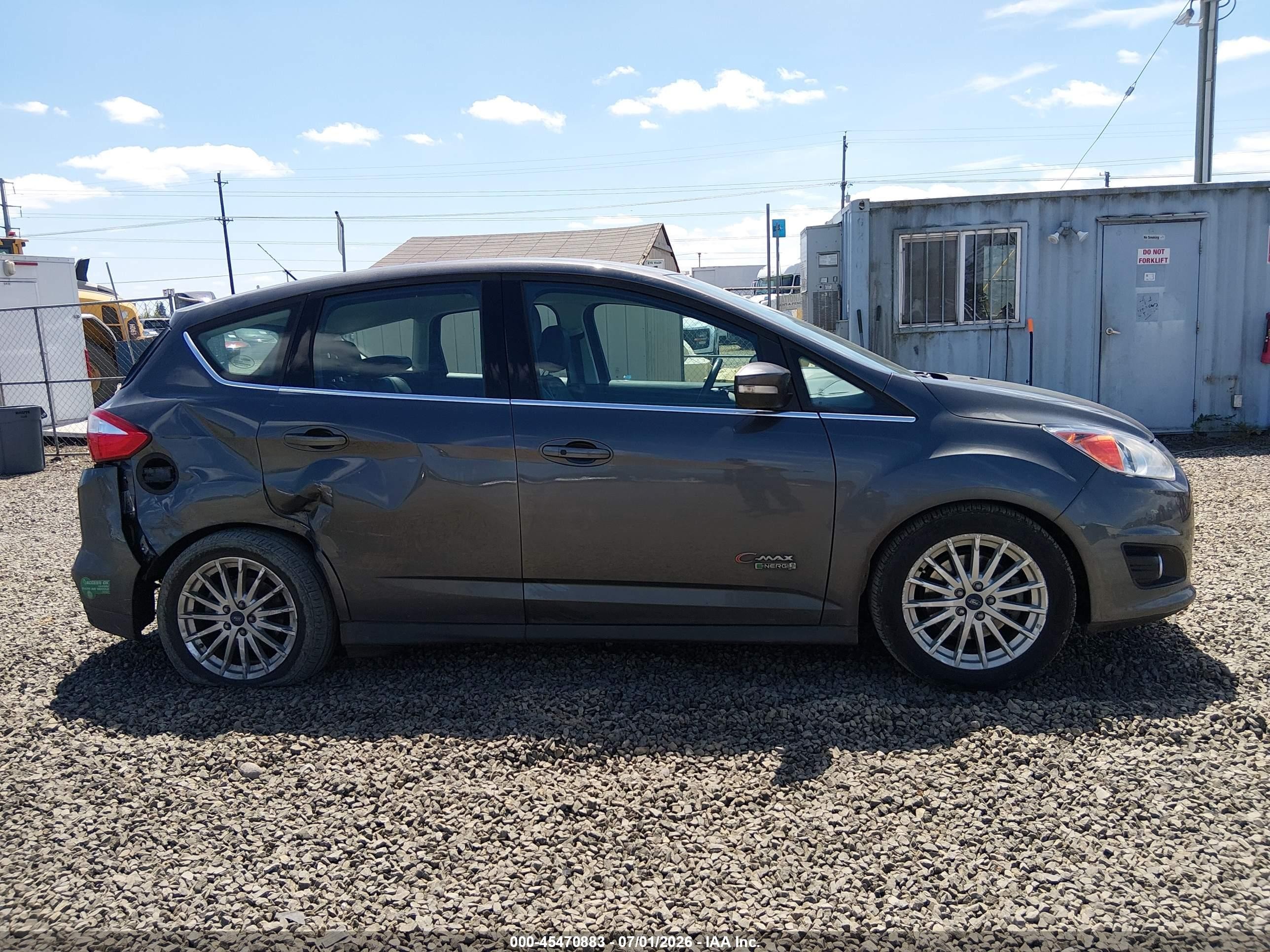2015 Ford C-max Energi Sel Gray vin: 1FADP5CU8FL122398