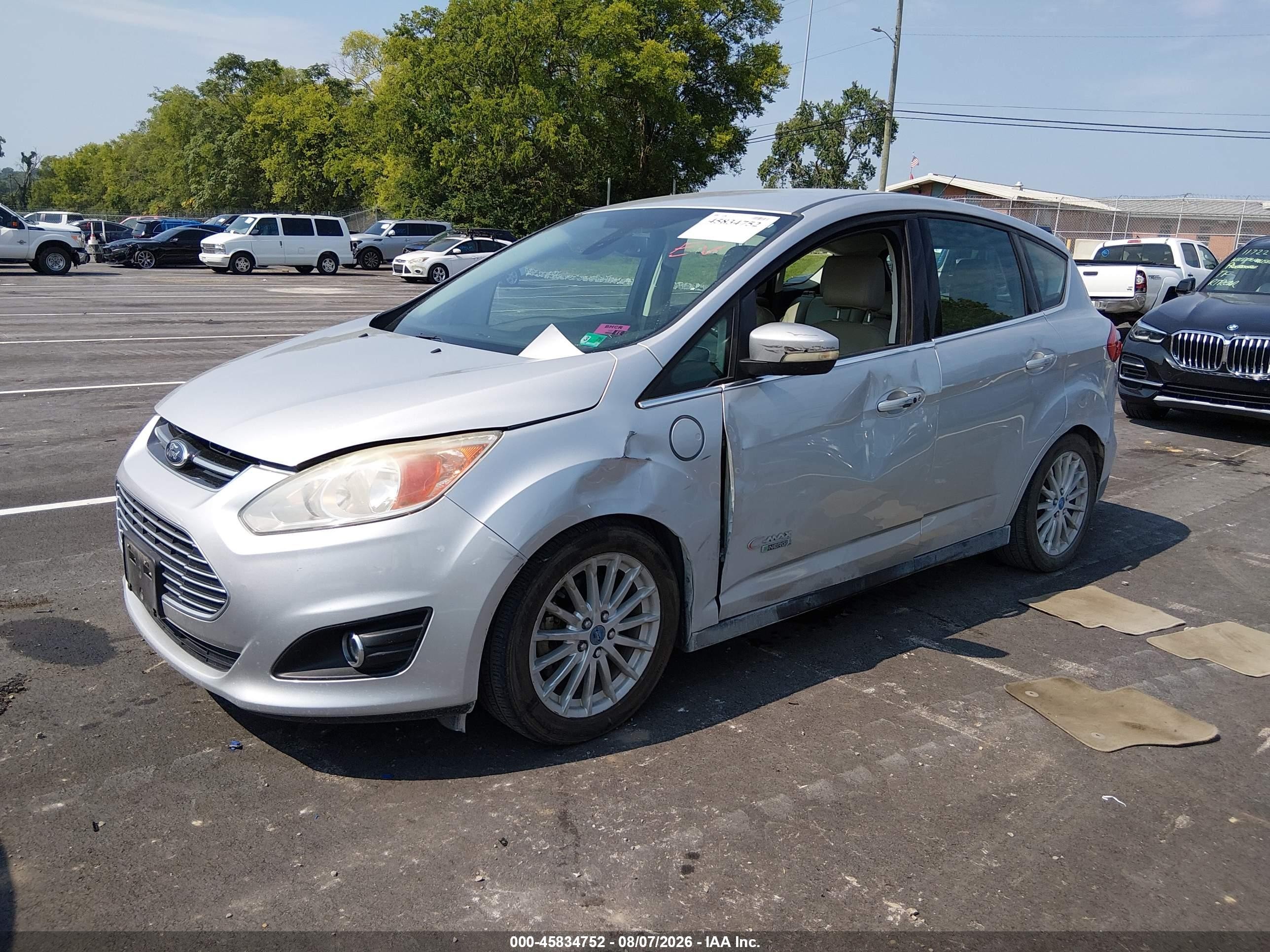 2013 Ford C-max Energi Sel Silver vin: 1FADP5CU9DL516716