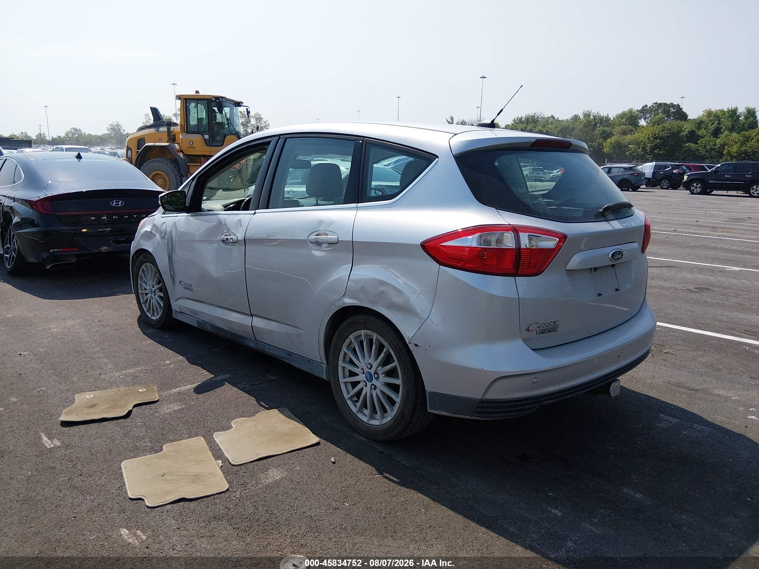 2013 Ford C-max Energi Sel Silver vin: 1FADP5CU9DL516716