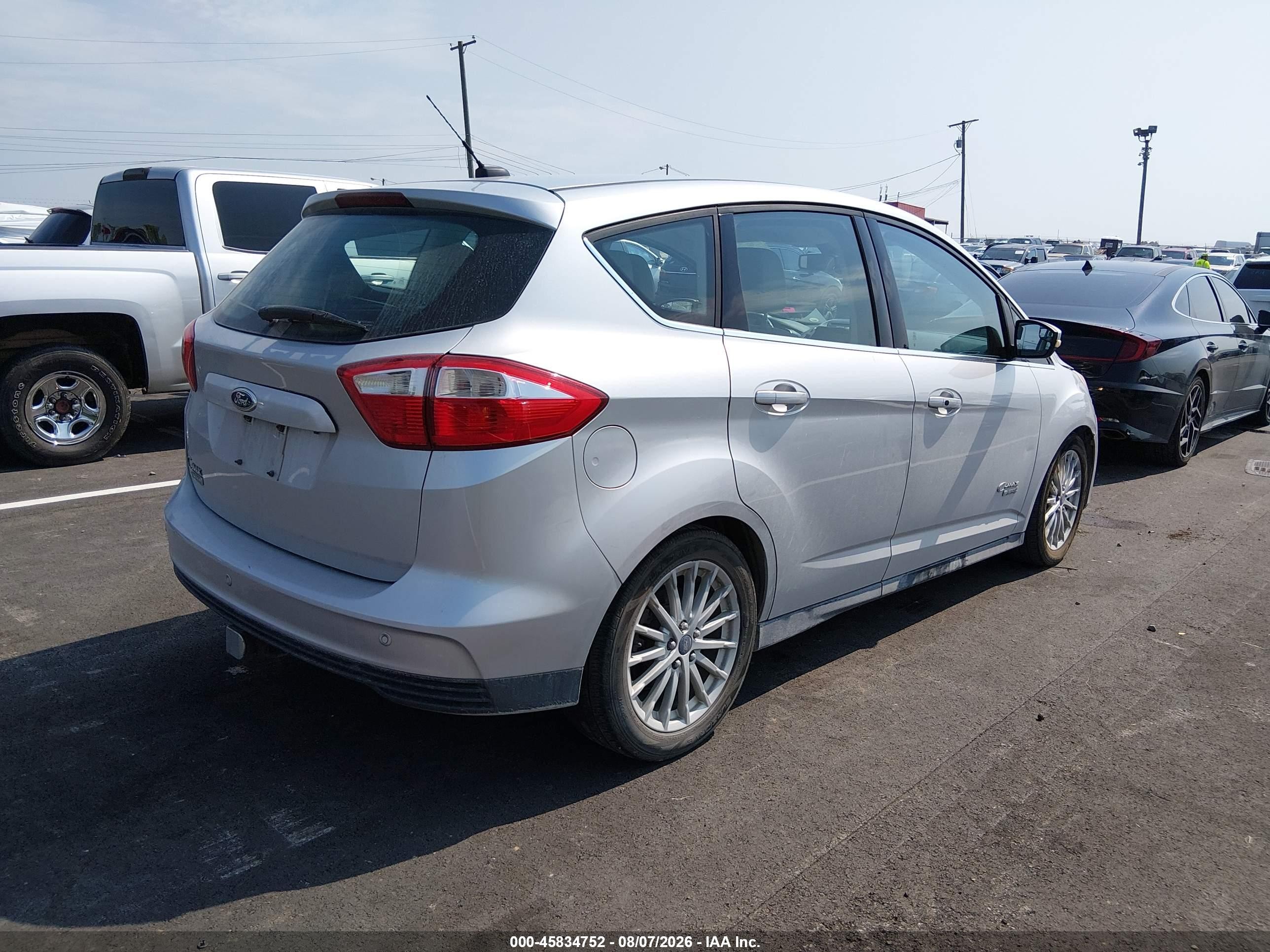 2013 Ford C-max Energi Sel Silver vin: 1FADP5CU9DL516716