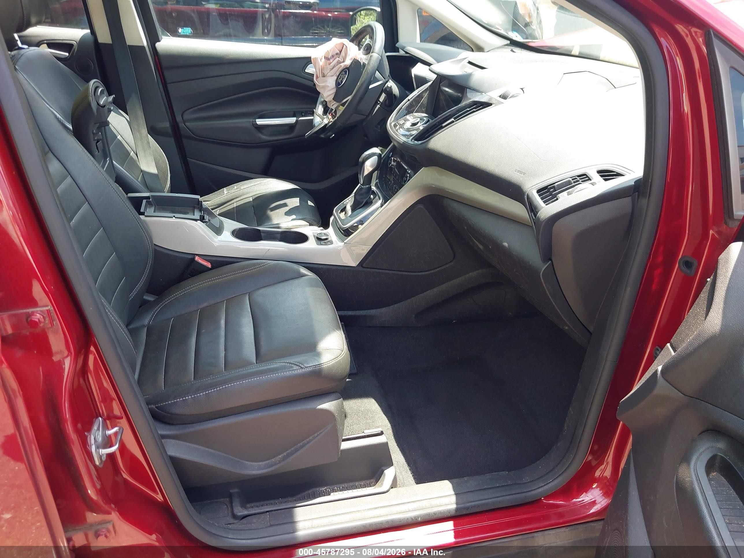 2013 Ford C-max Energi Sel Red vin: 1FADP5CU9DL524198