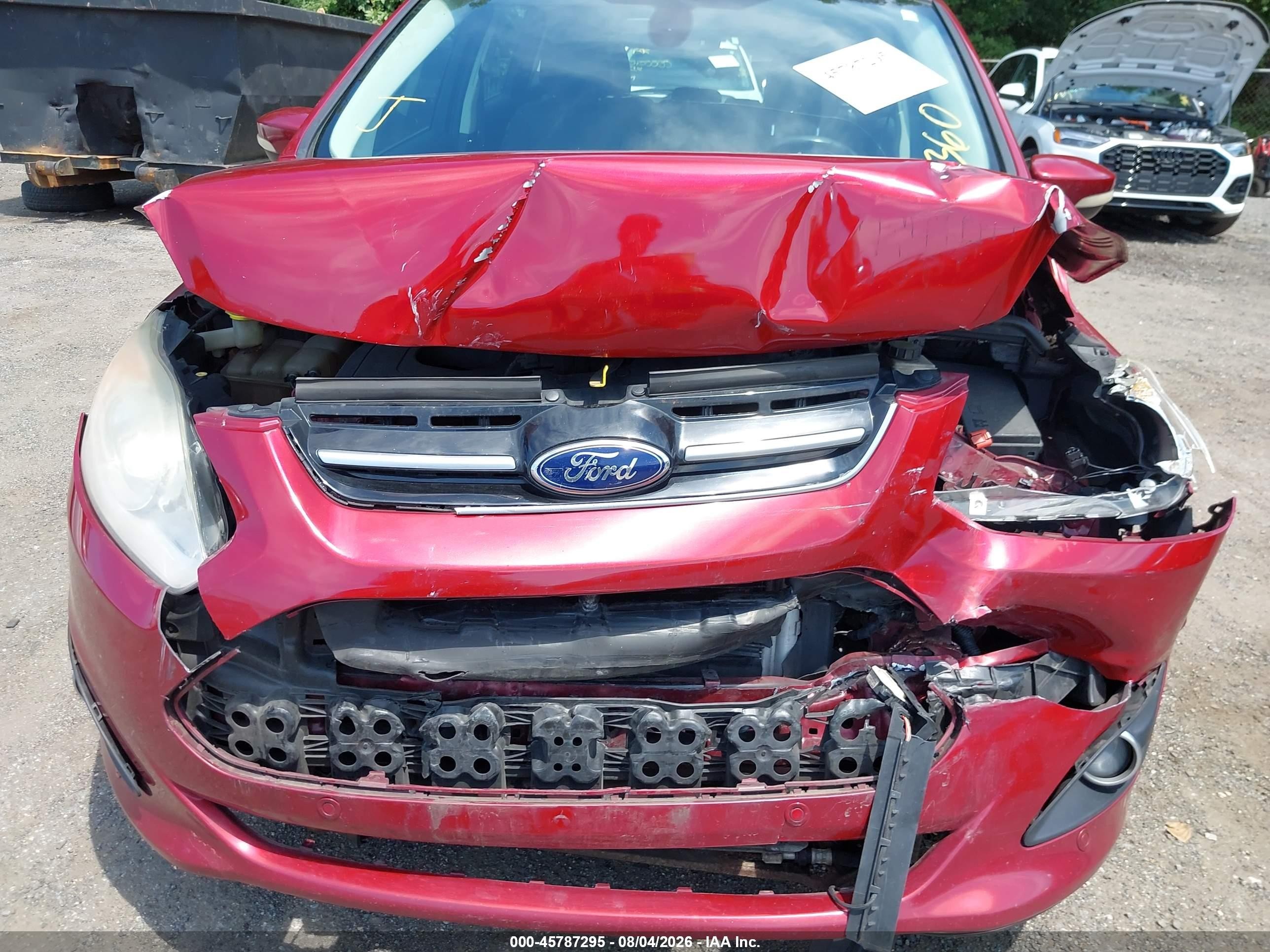 2013 Ford C-max Energi Sel Red vin: 1FADP5CU9DL524198