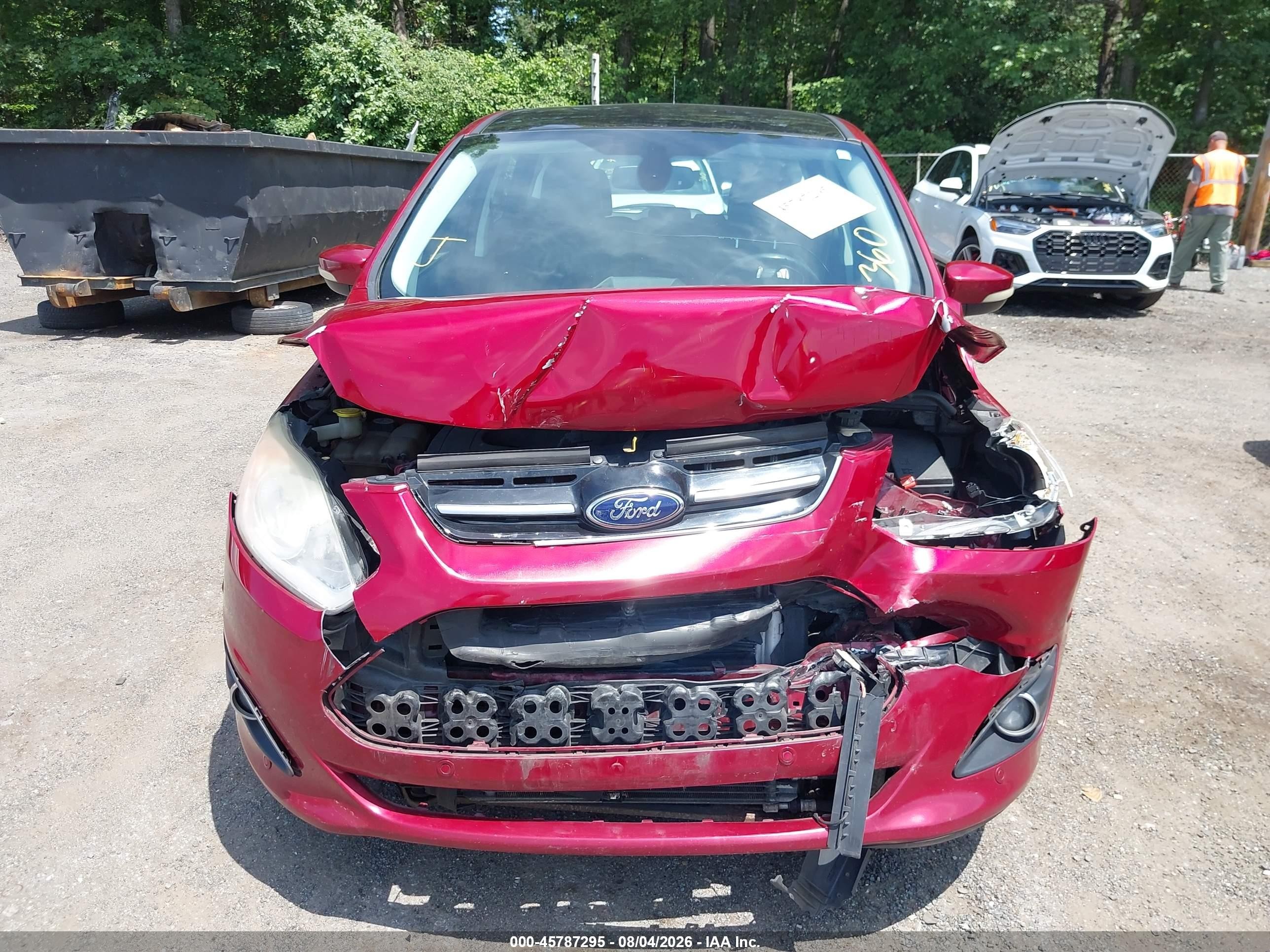 2013 Ford C-max Energi Sel Red vin: 1FADP5CU9DL524198