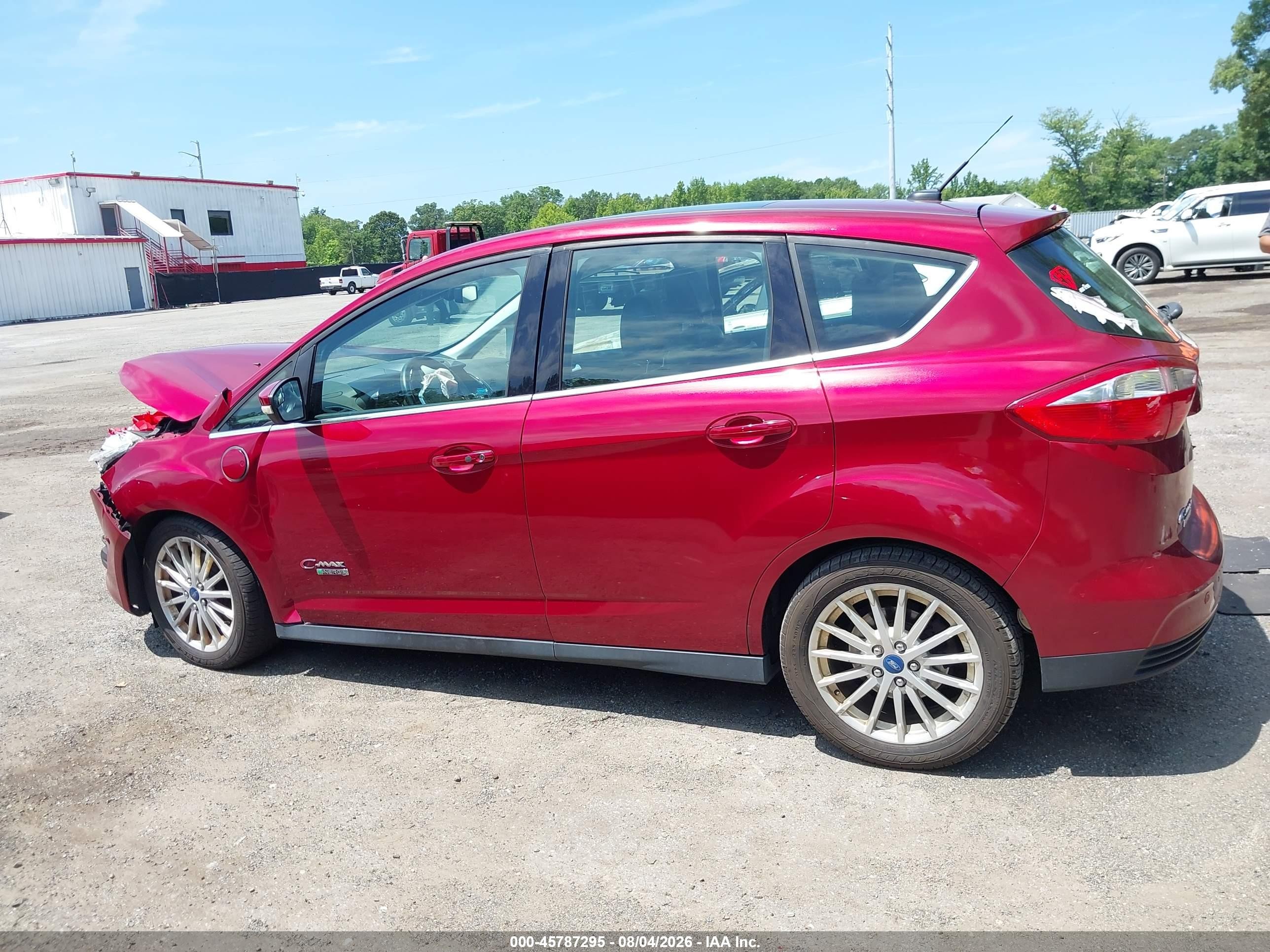 2013 Ford C-max Energi Sel Red vin: 1FADP5CU9DL524198