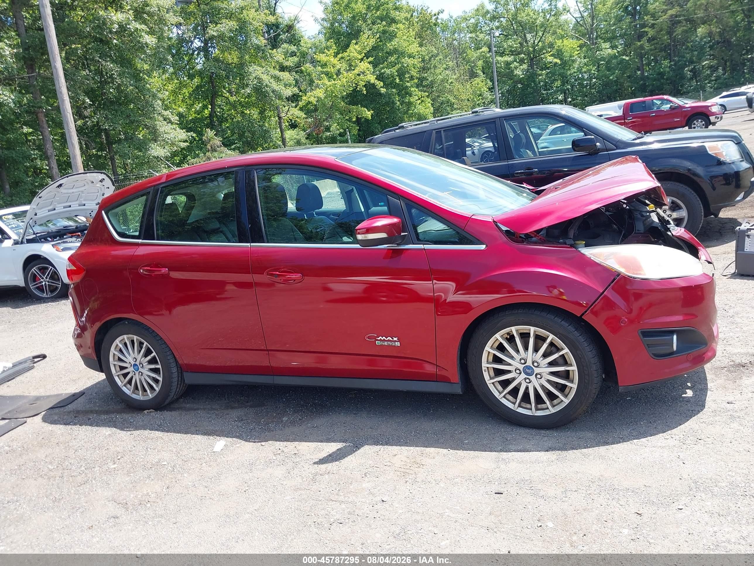 2013 Ford C-max Energi Sel Red vin: 1FADP5CU9DL524198