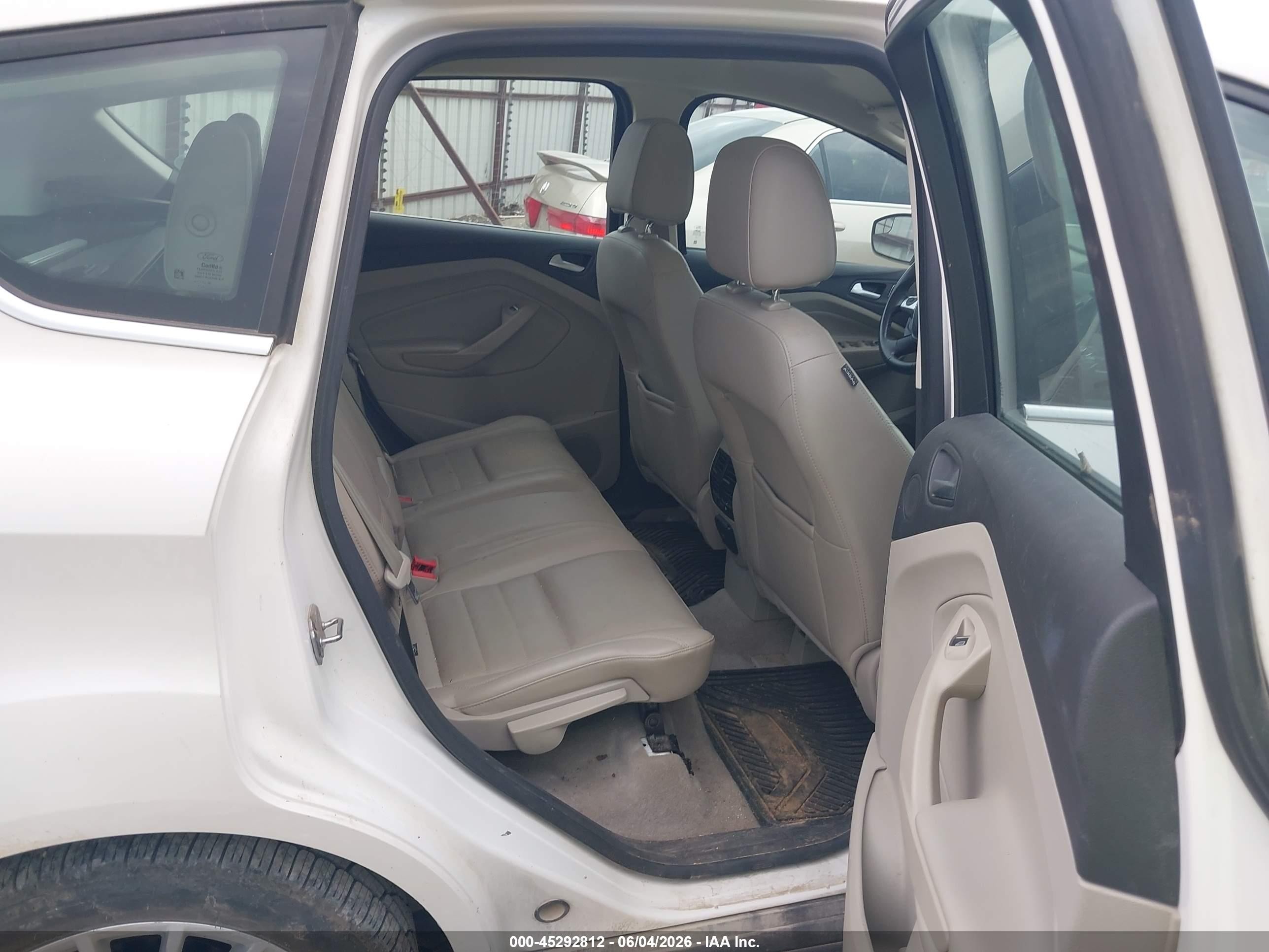 2013 Ford C-max Energi Sel White vin: 1FADP5CU9DL537758