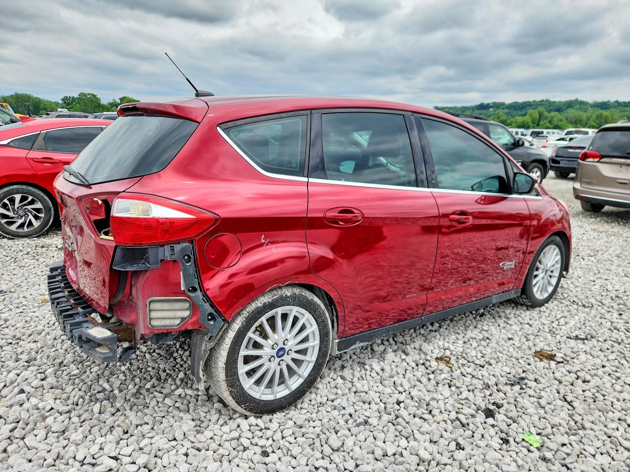 2013 Ford C-max Premium Красный vin: 1FADP5CU9DL552048