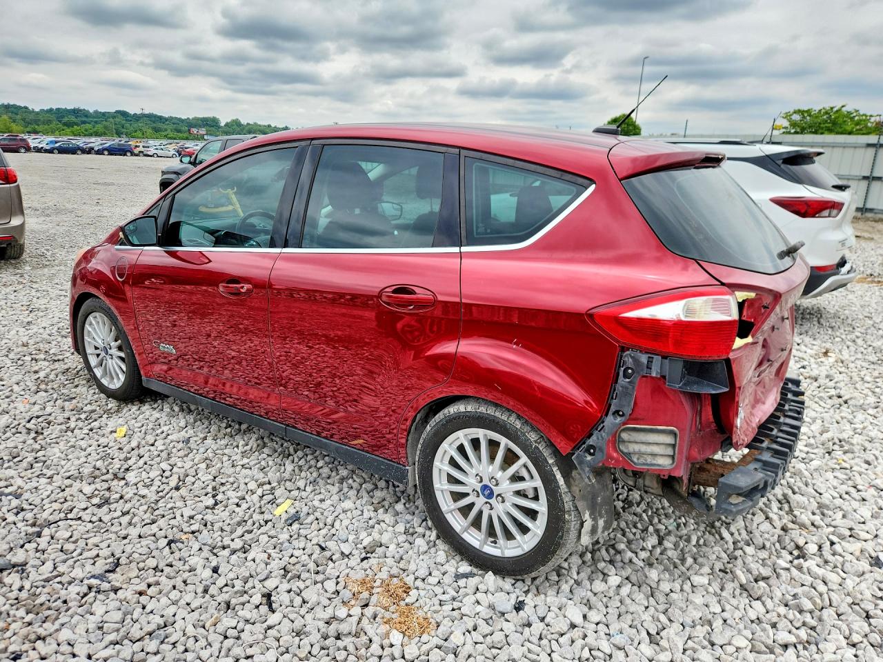 2013 Ford C-max Premium Красный vin: 1FADP5CU9DL552048