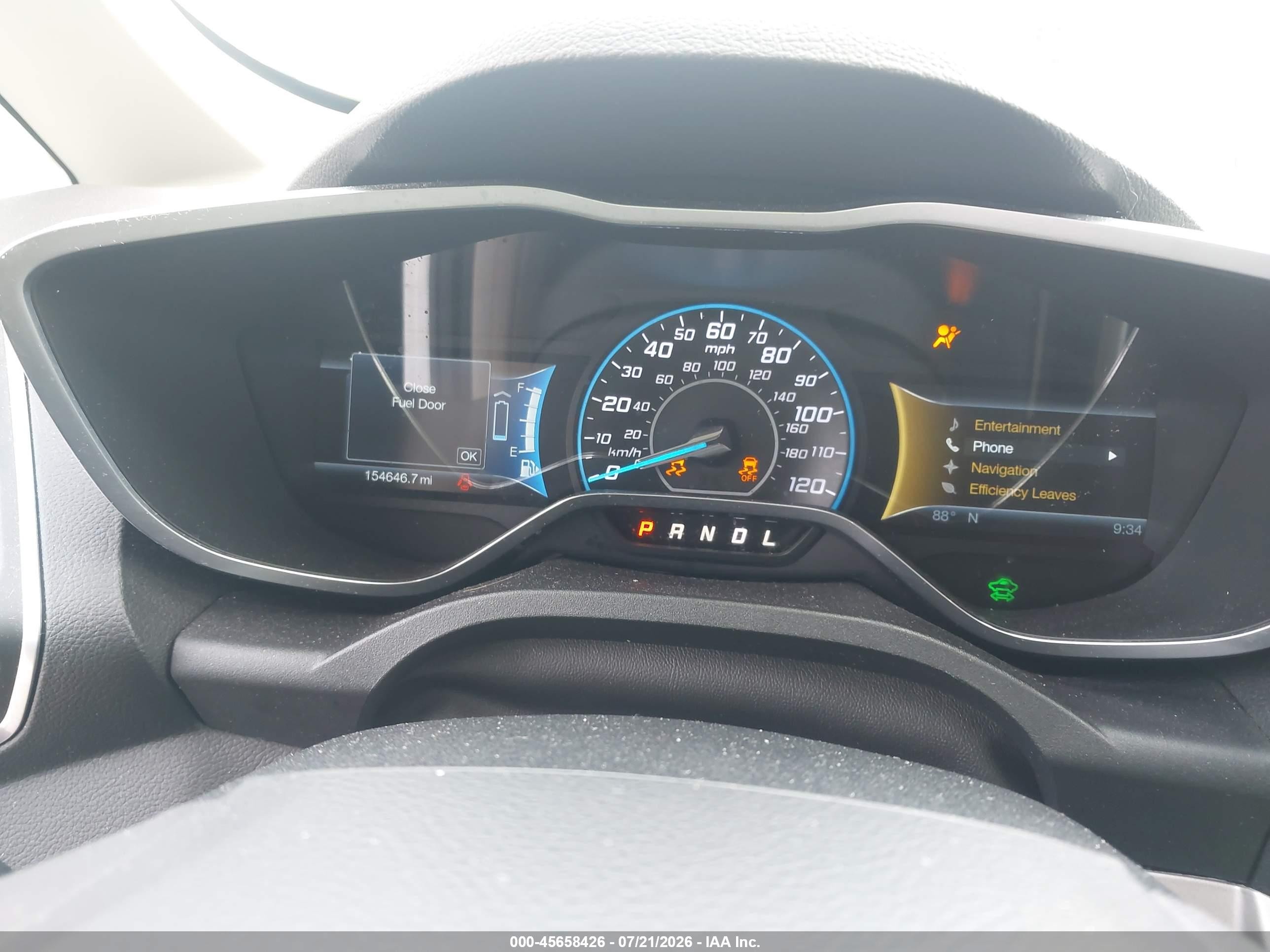 2013 Ford C-max Energi Sel White vin: 1FADP5CU9DL553961