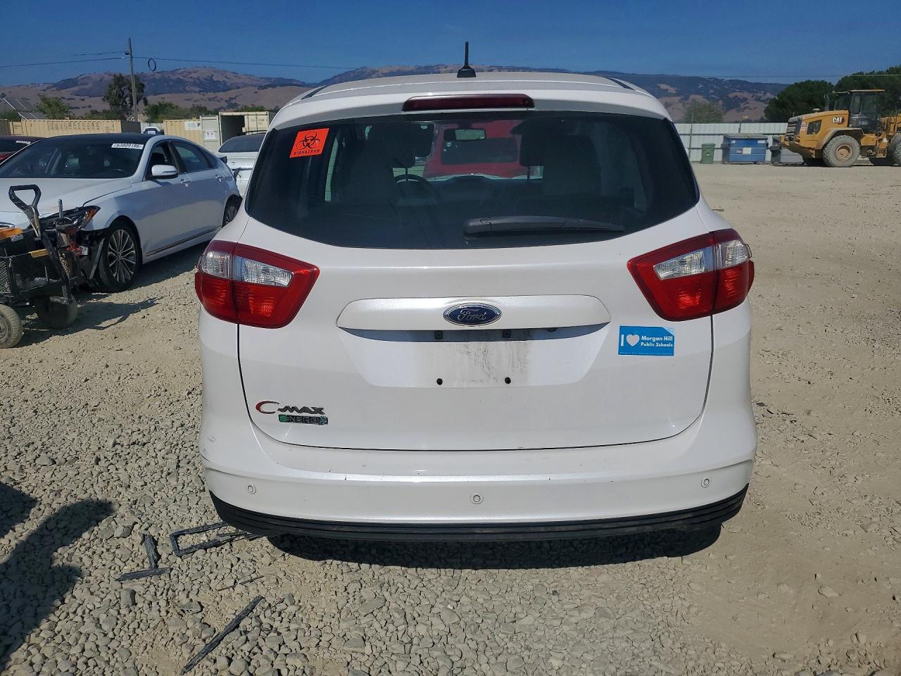 2014 Ford C-max Premium White vin: 1FADP5CU9EL507032