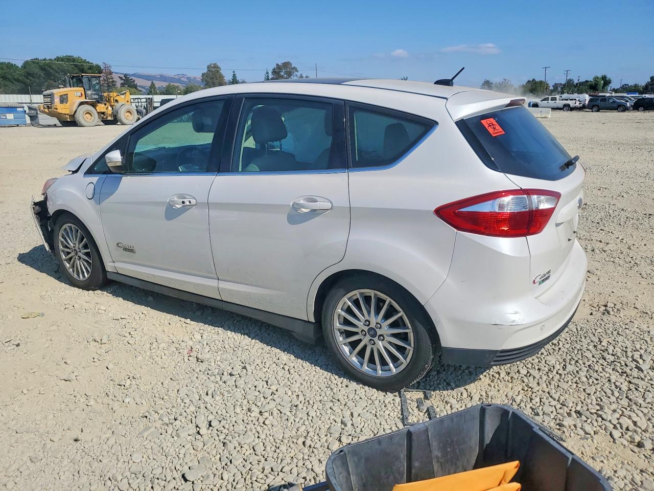 2014 Ford C-max Premium White vin: 1FADP5CU9EL507032