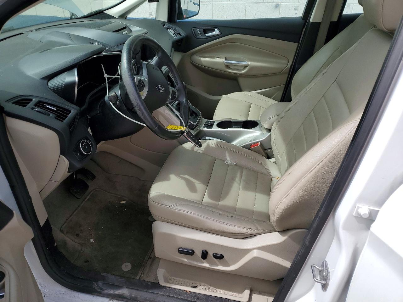 2014 Ford C-max Premium White vin: 1FADP5CU9EL508357