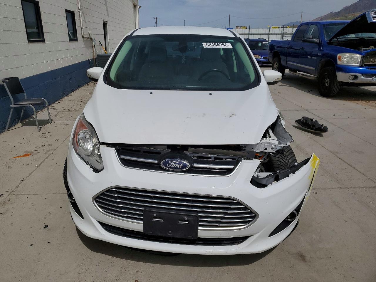 2014 Ford C-max Premium White vin: 1FADP5CU9EL508357