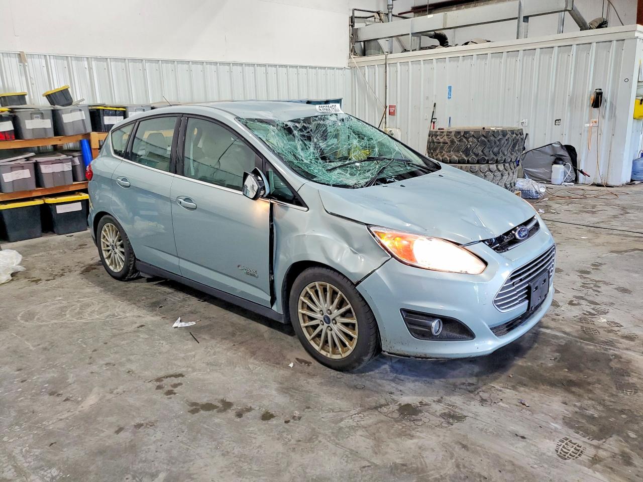 2014 Ford C-max Premium Turquoise vin: 1FADP5CU9EL514482