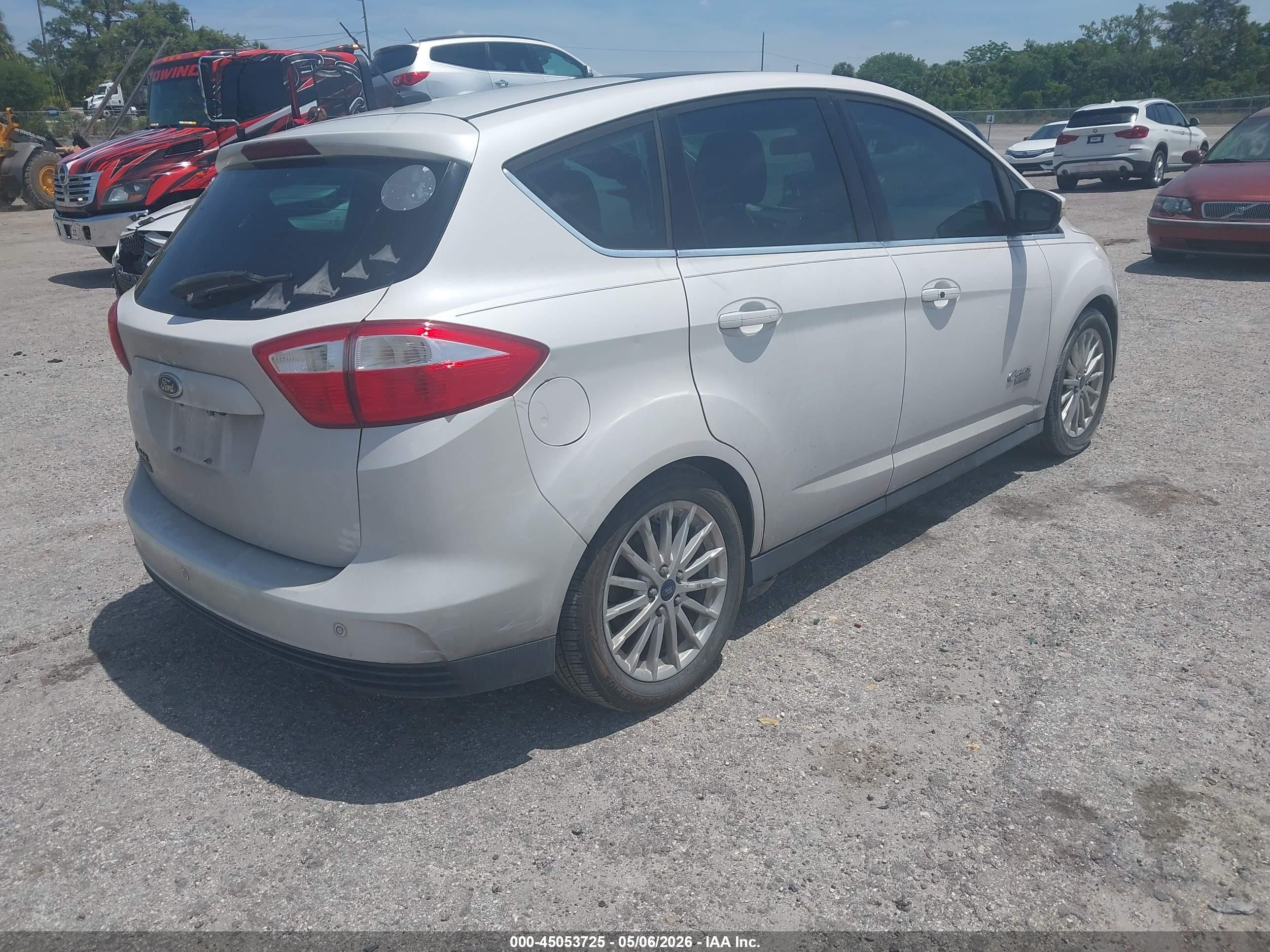2015 Ford C-max Energi Sel White vin: 1FADP5CU9FL108588