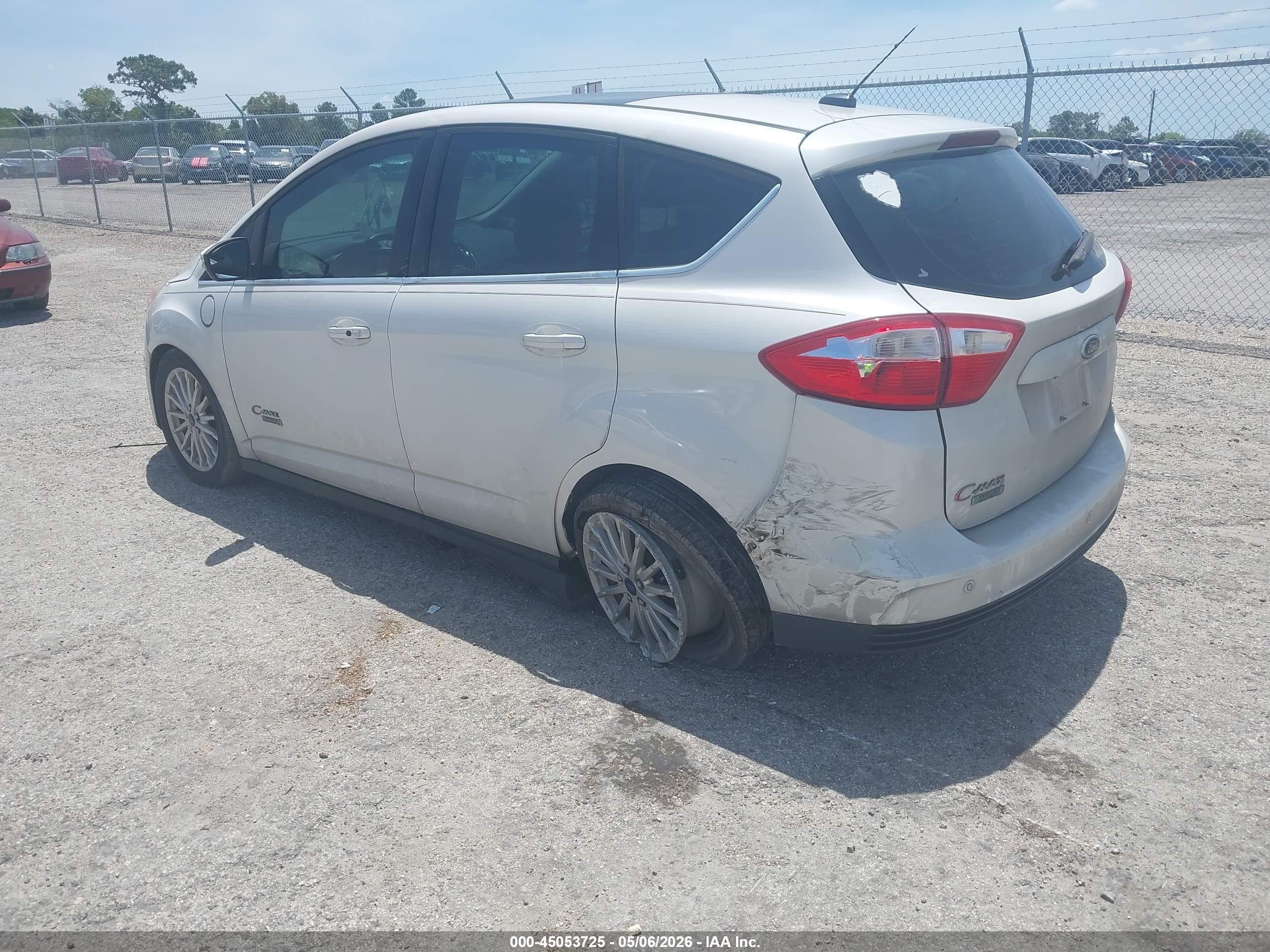 2015 Ford C-max Energi Sel White vin: 1FADP5CU9FL108588