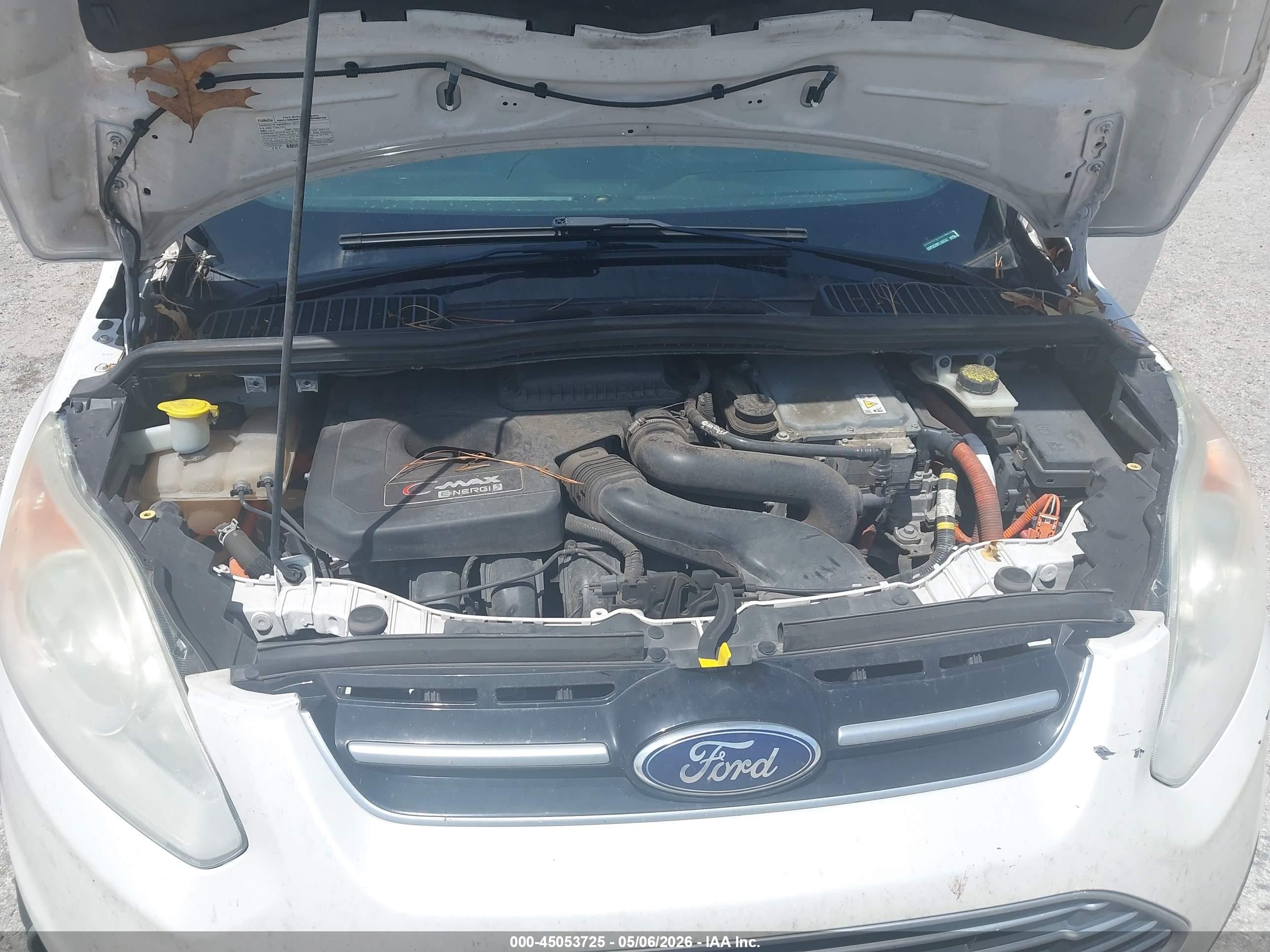 2015 Ford C-max Energi Sel White vin: 1FADP5CU9FL108588
