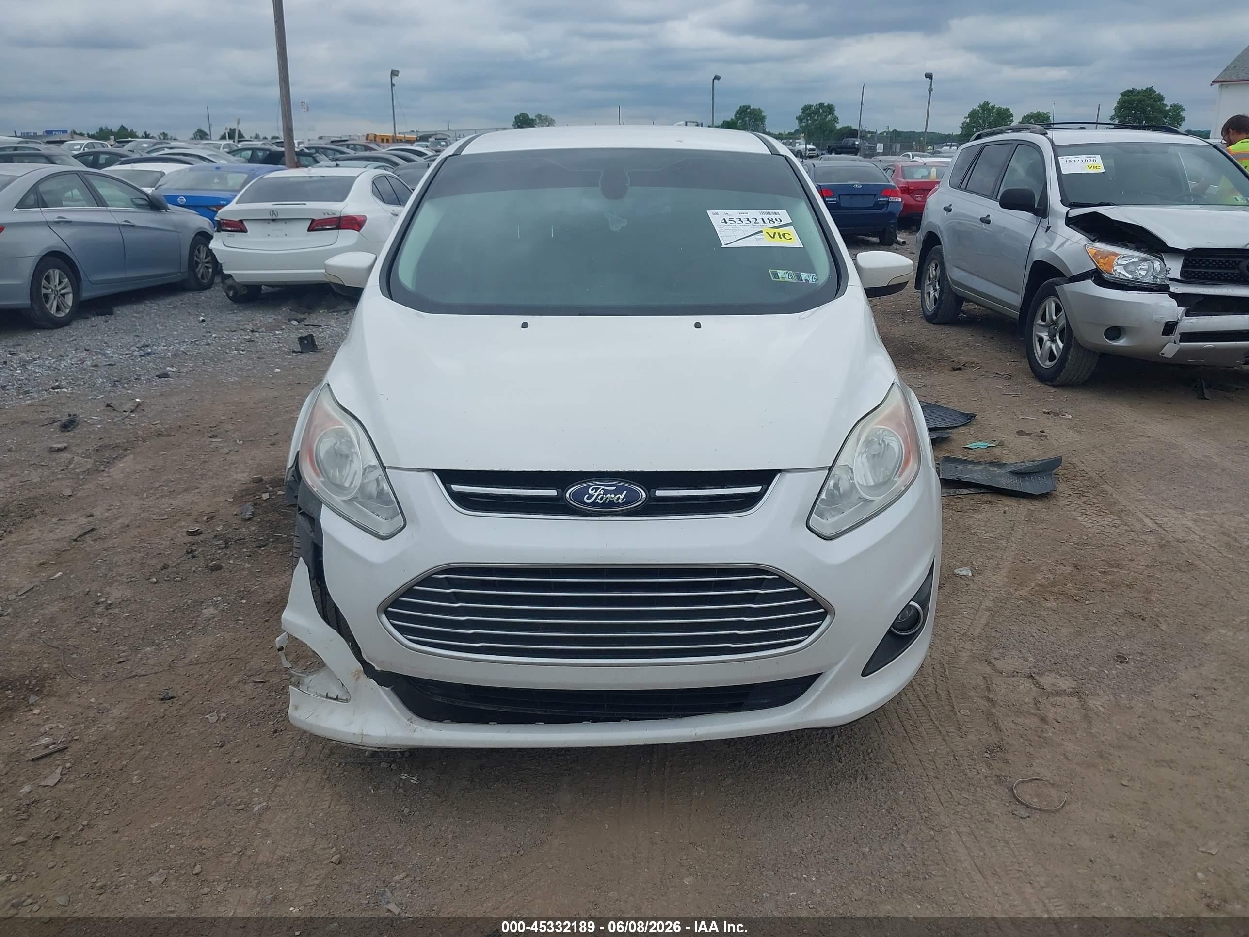 2015 Ford C-max Energi Sel White vin: 1FADP5CU9FL114746