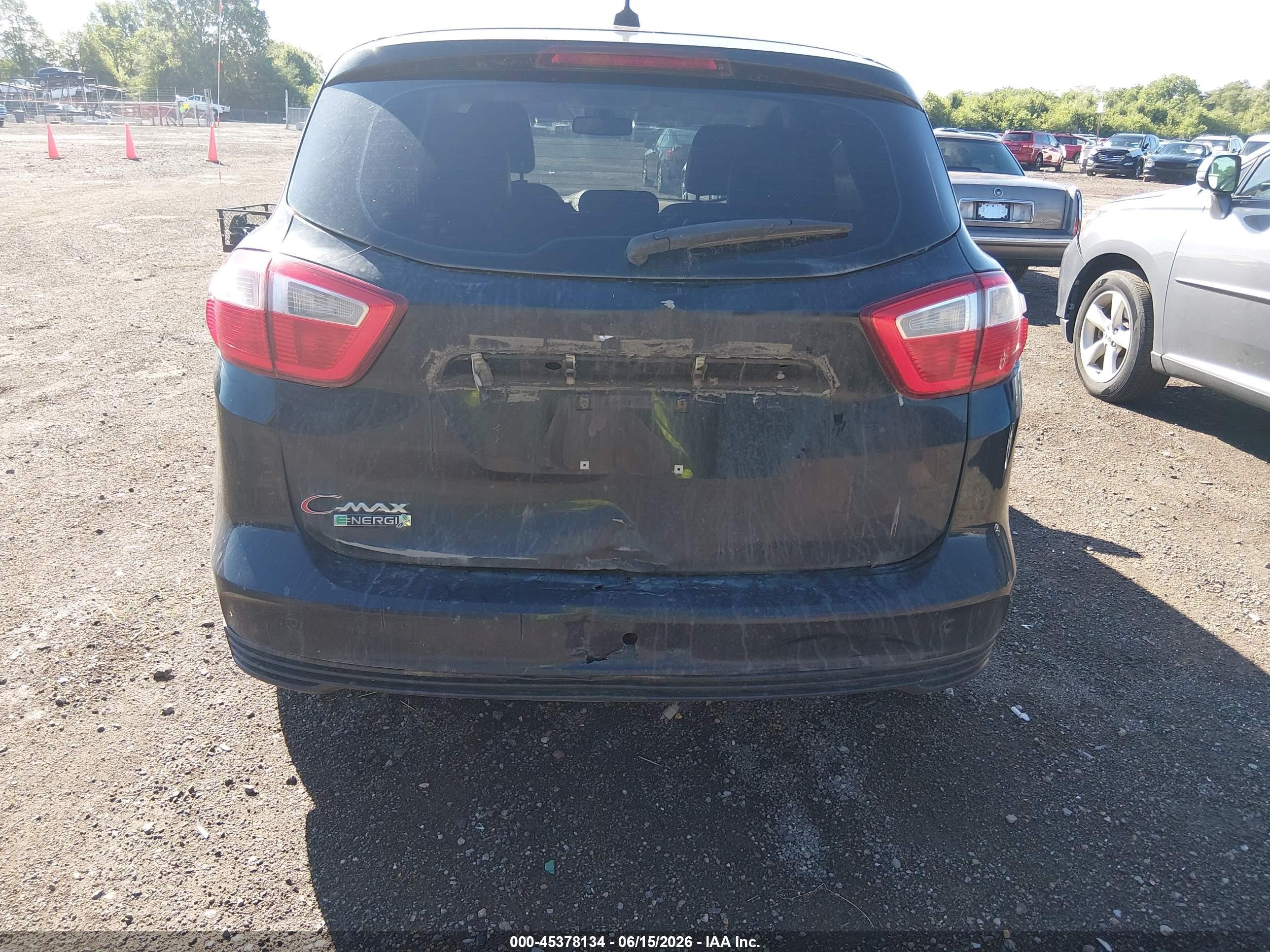 2013 Ford C-max Energi Sel Black vin: 1FADP5CUXDL512318