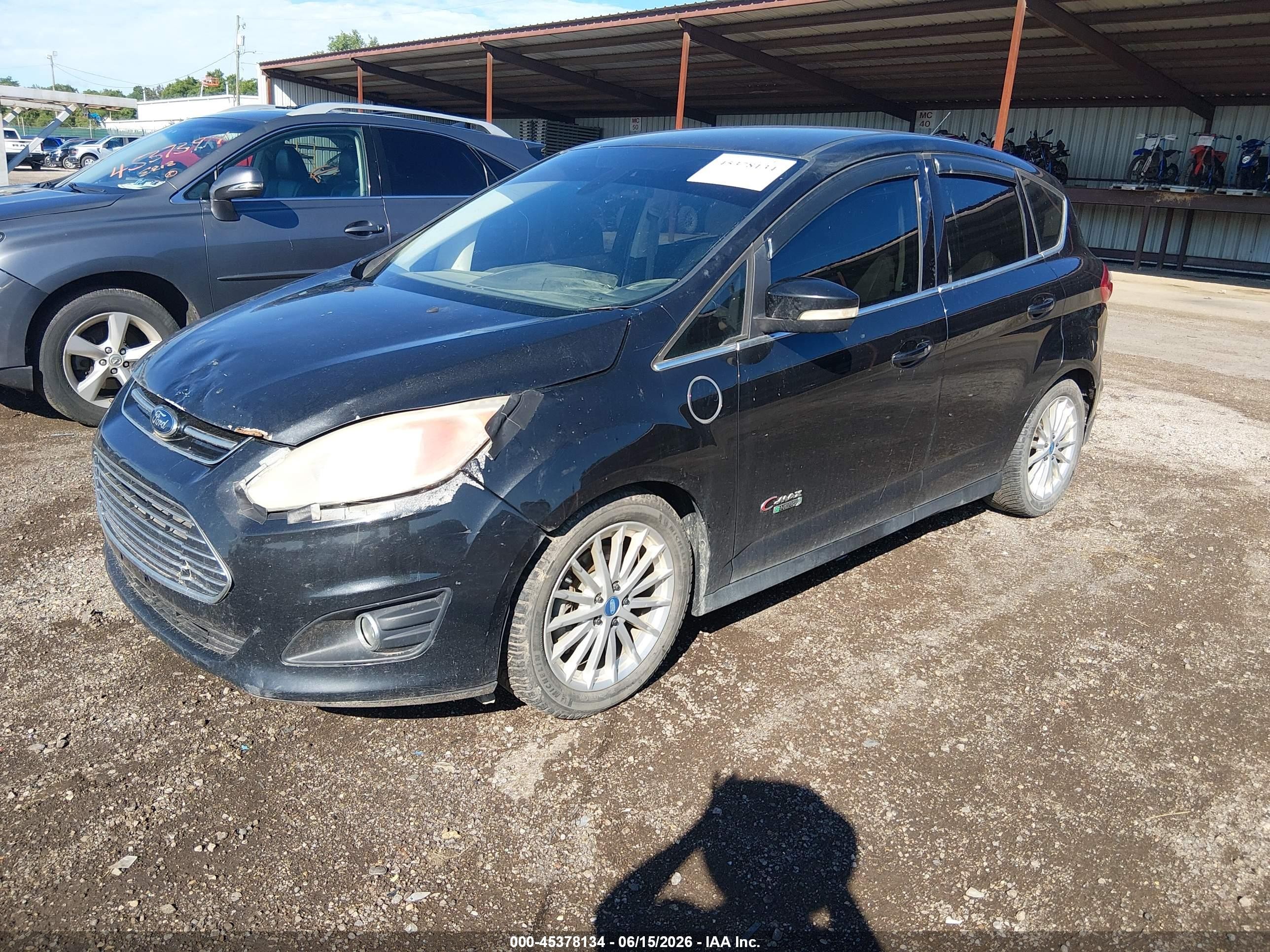 2013 Ford C-max Energi Sel Black vin: 1FADP5CUXDL512318