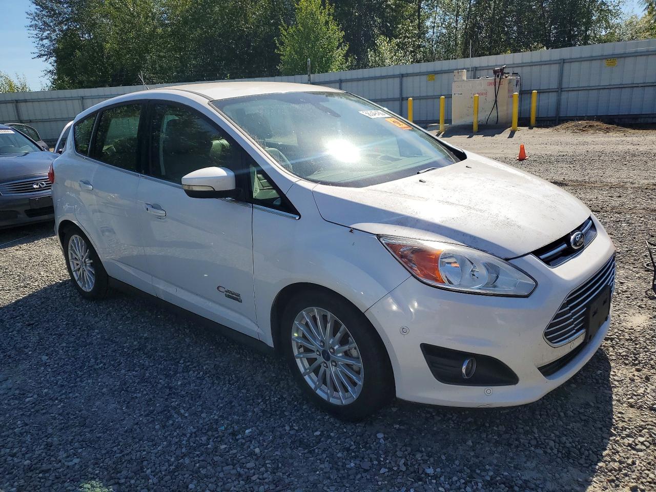 2013 Ford C-max Premium White vin: 1FADP5CUXDL522587