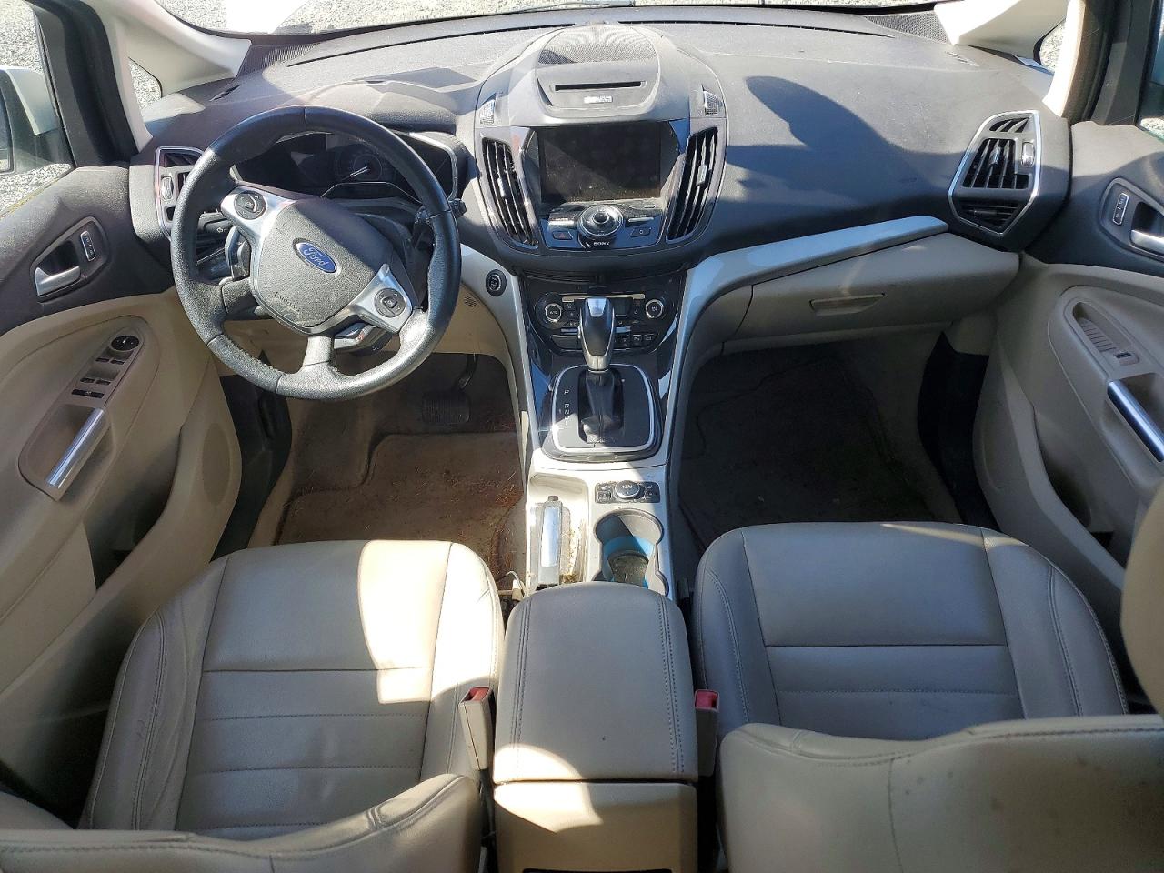 2013 Ford C-max Premium White vin: 1FADP5CUXDL522587