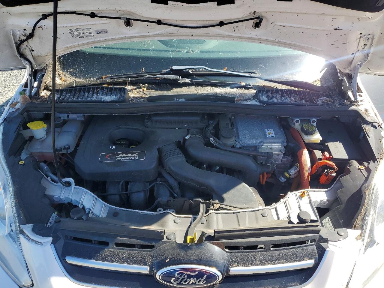2013 Ford C-max Premium White vin: 1FADP5CUXDL522587