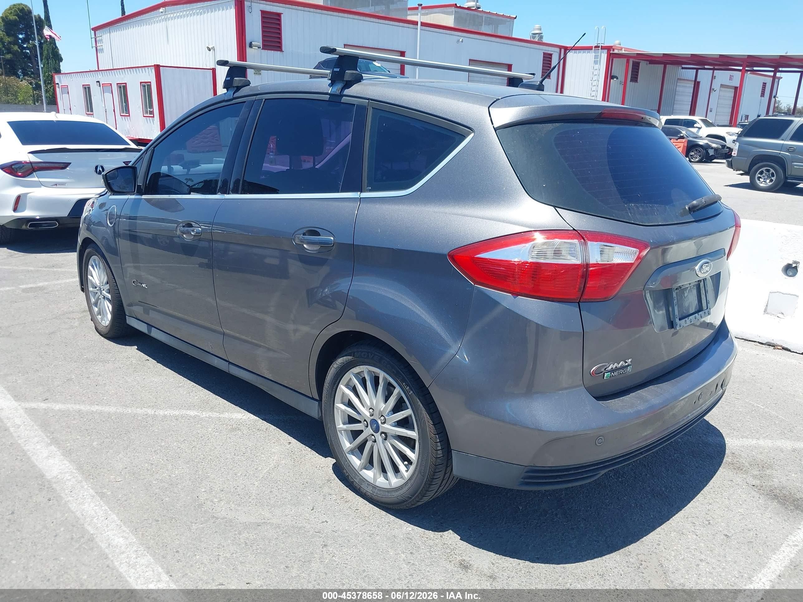 2013 Ford C-max Energi Sel Gray vin: 1FADP5CUXDL522637