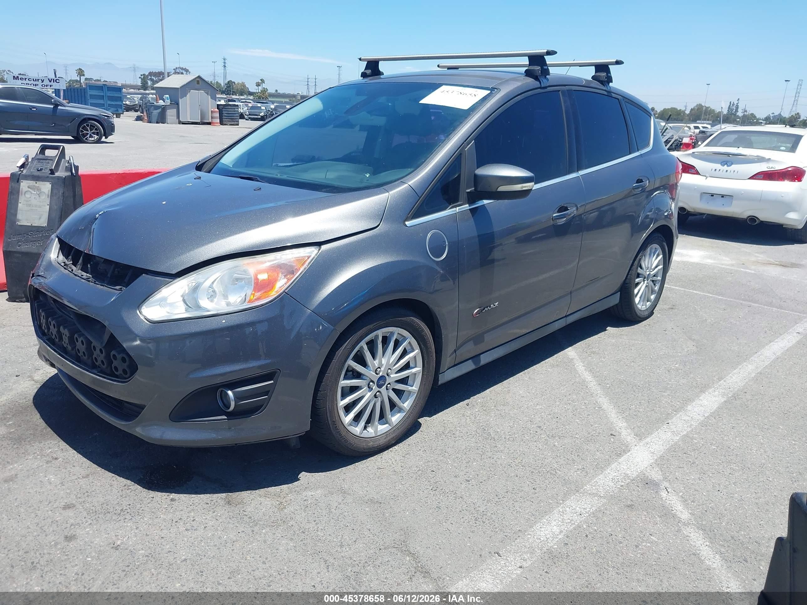 2013 Ford C-max Energi Sel Gray vin: 1FADP5CUXDL522637