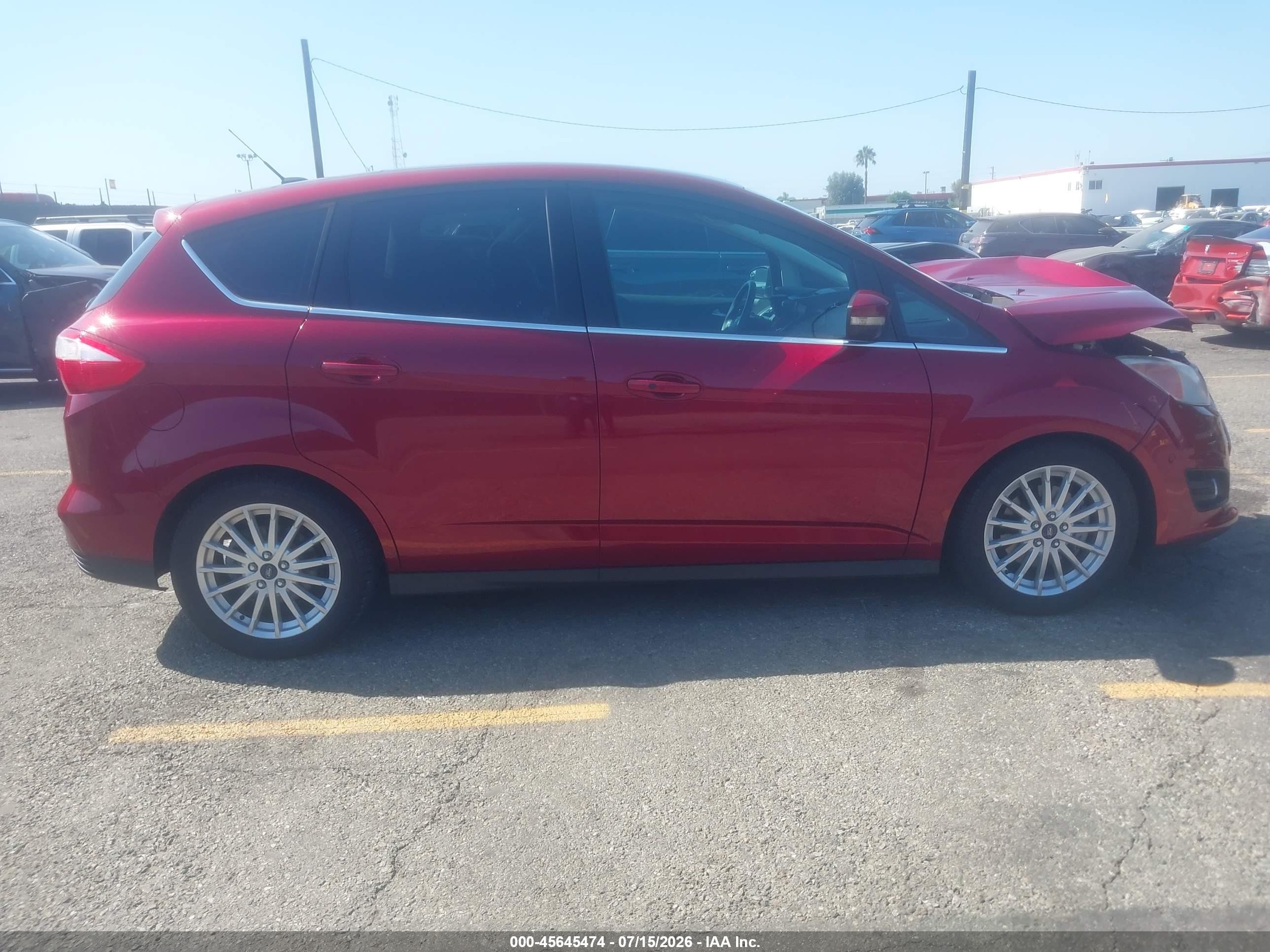 2013 Ford C-max Energi Sel Красный vin: 1FADP5CUXDL536599