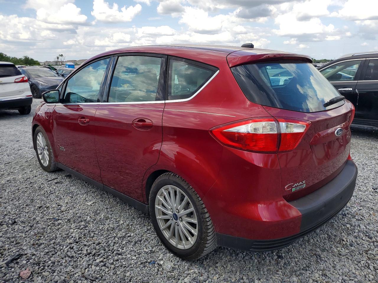 2013 Ford C-max Premium Red vin: 1FADP5CUXDL553578