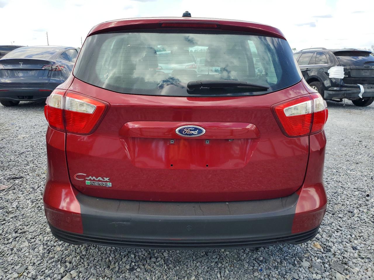 2013 Ford C-max Premium Red vin: 1FADP5CUXDL553578