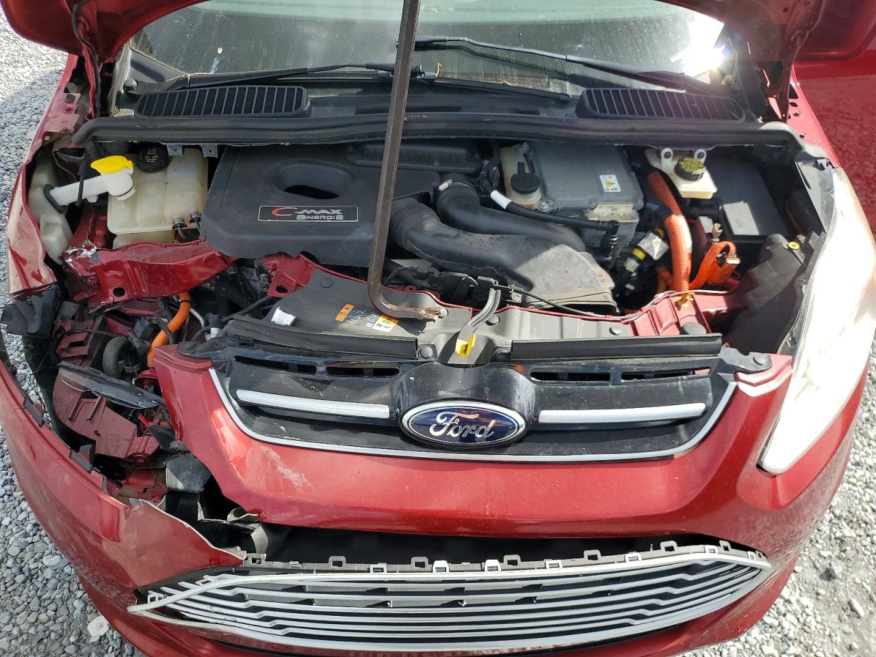 2013 Ford C-max Premium Red vin: 1FADP5CUXDL553578
