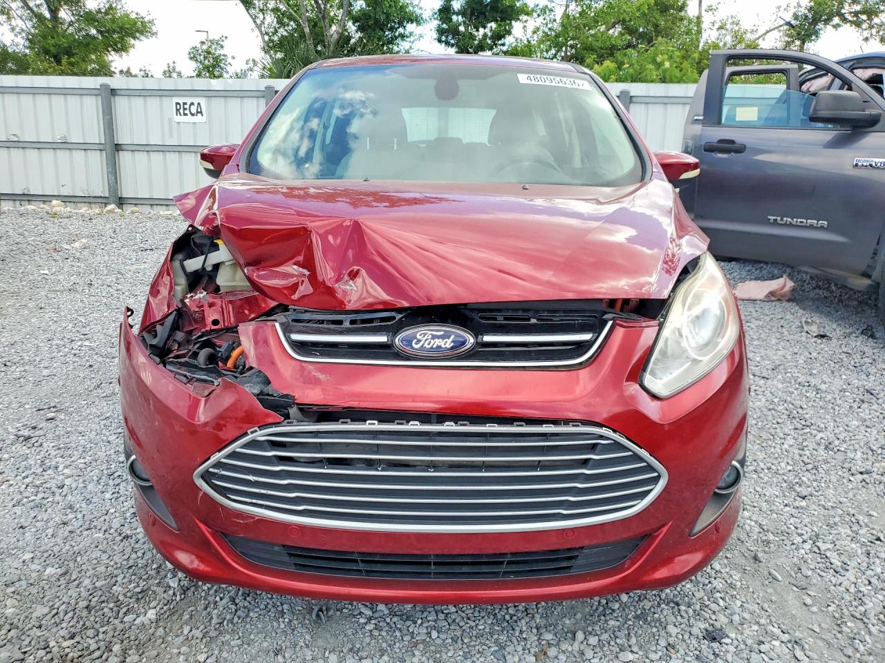 2013 Ford C-max Premium Red vin: 1FADP5CUXDL553578