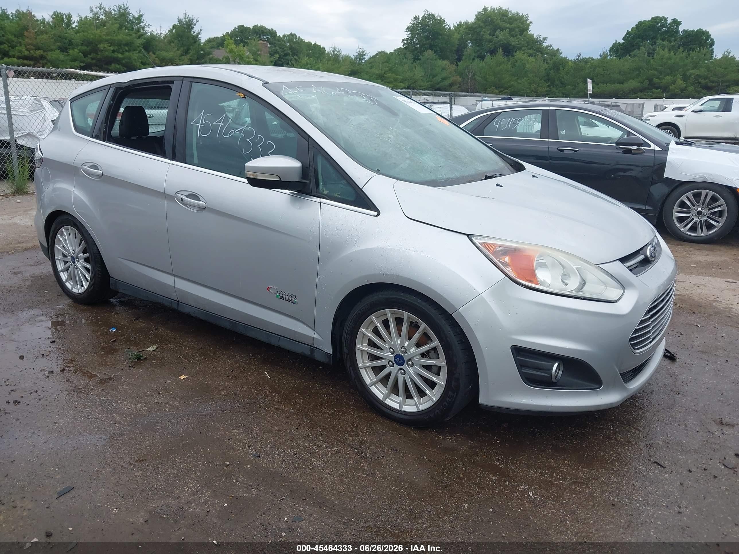 2013 Ford C-max Energi Sel Silver vin: 1FADP5CUXDL553970
