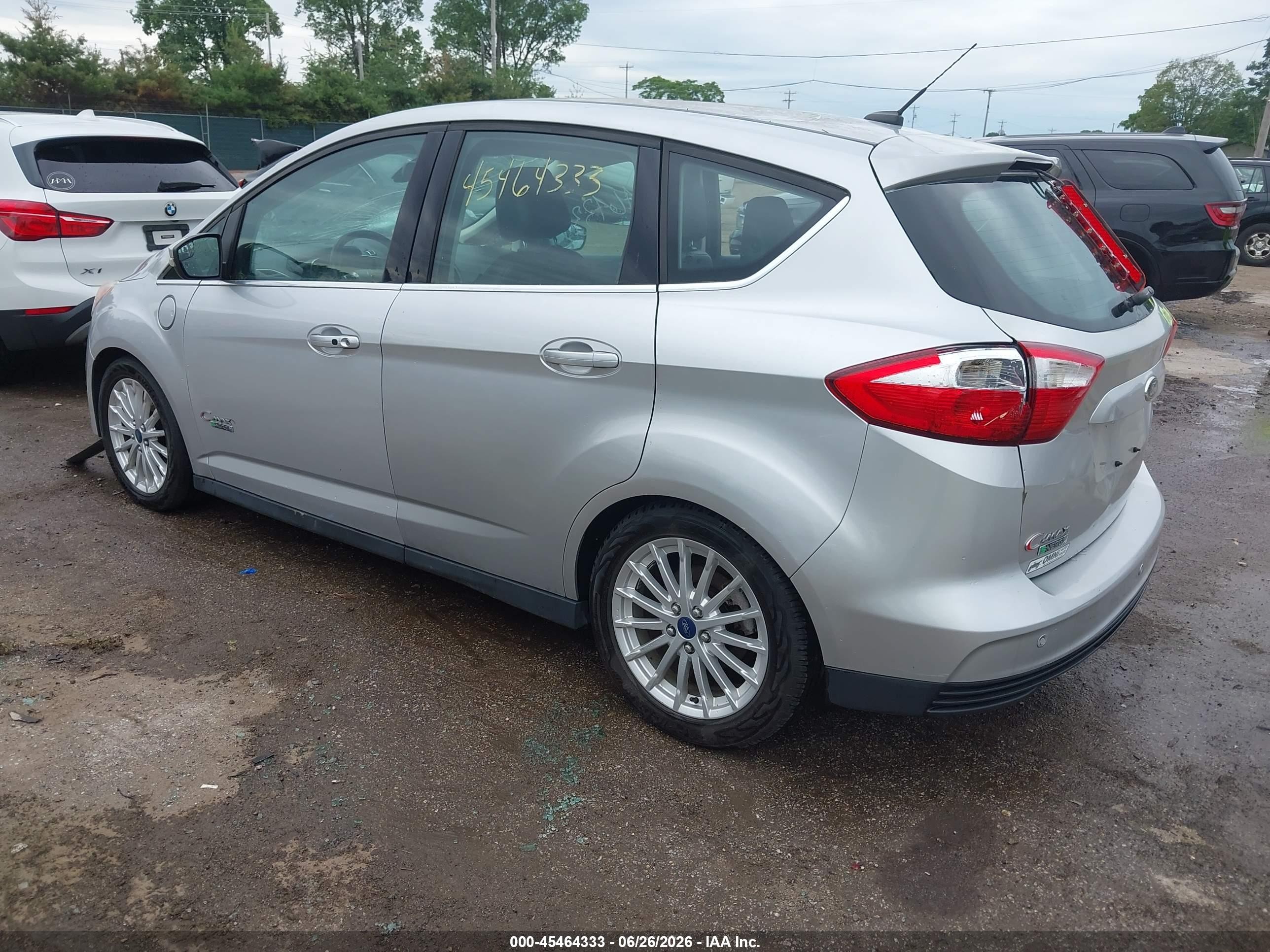 2013 Ford C-max Energi Sel Silver vin: 1FADP5CUXDL553970