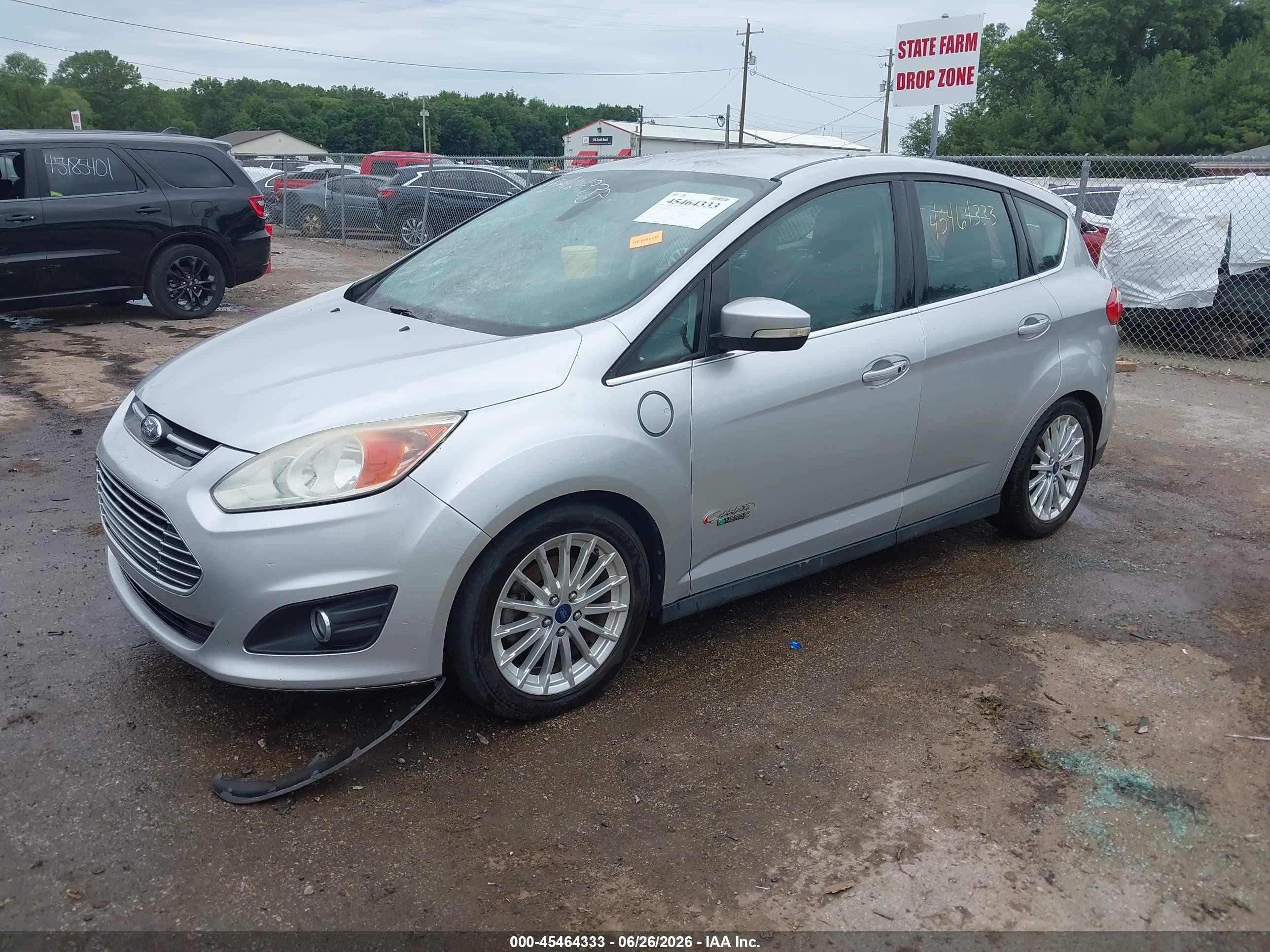 2013 Ford C-max Energi Sel Silver vin: 1FADP5CUXDL553970