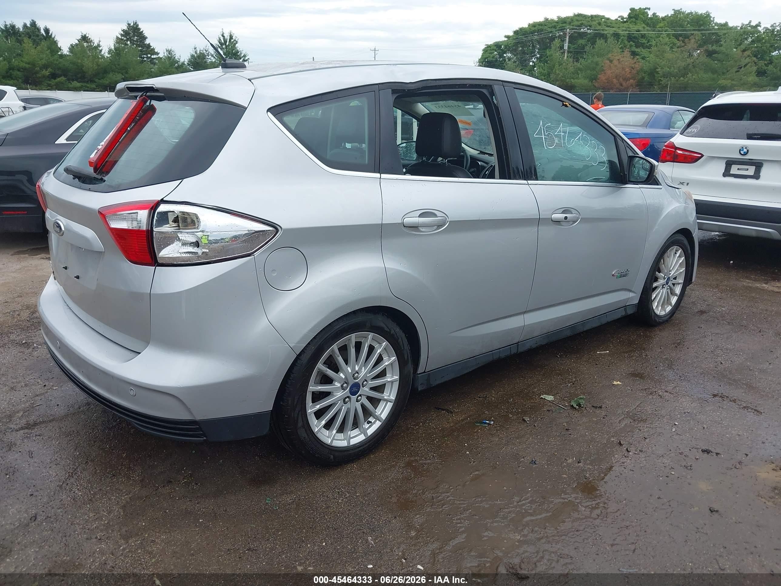 2013 Ford C-max Energi Sel Silver vin: 1FADP5CUXDL553970
