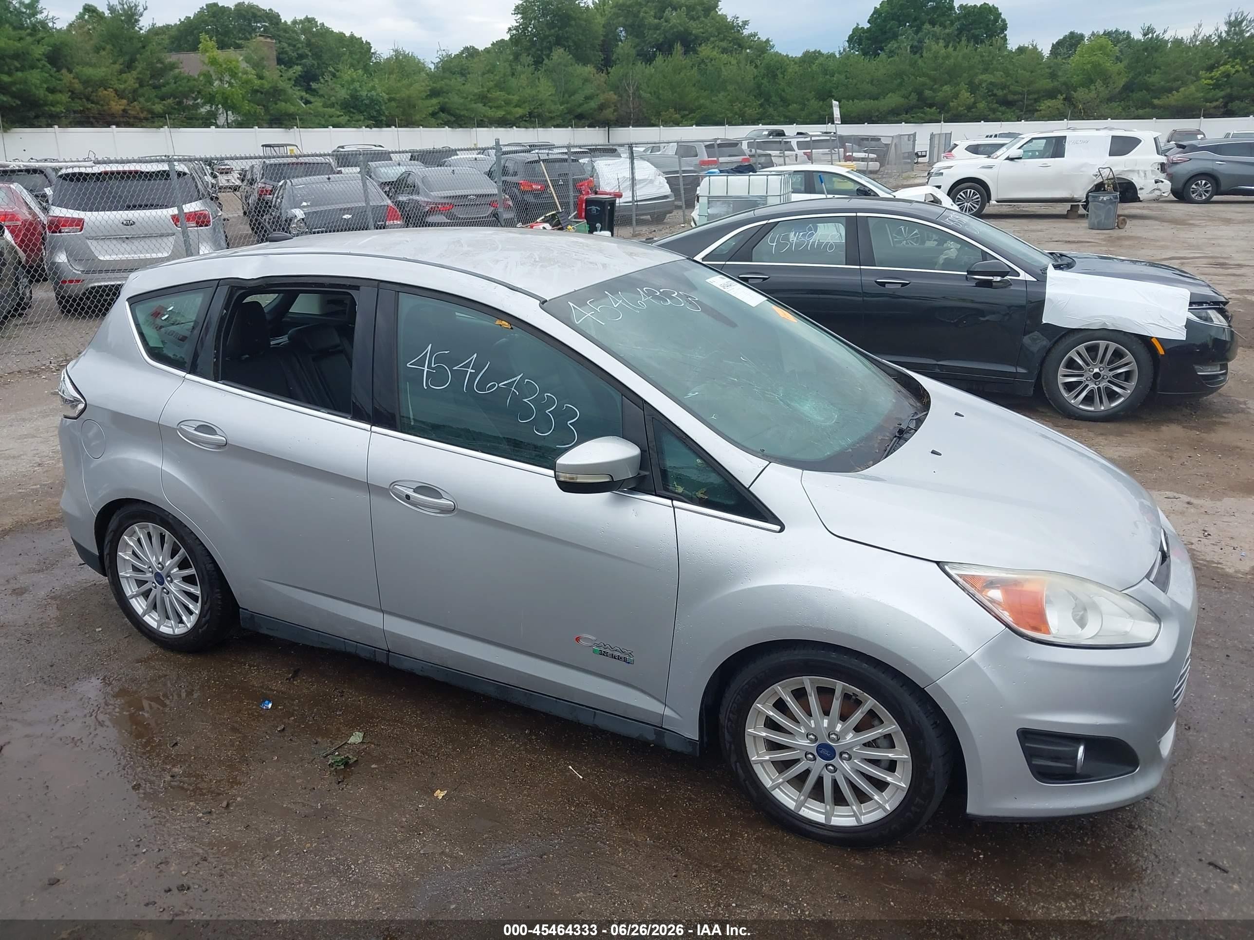 2013 Ford C-max Energi Sel Silver vin: 1FADP5CUXDL553970